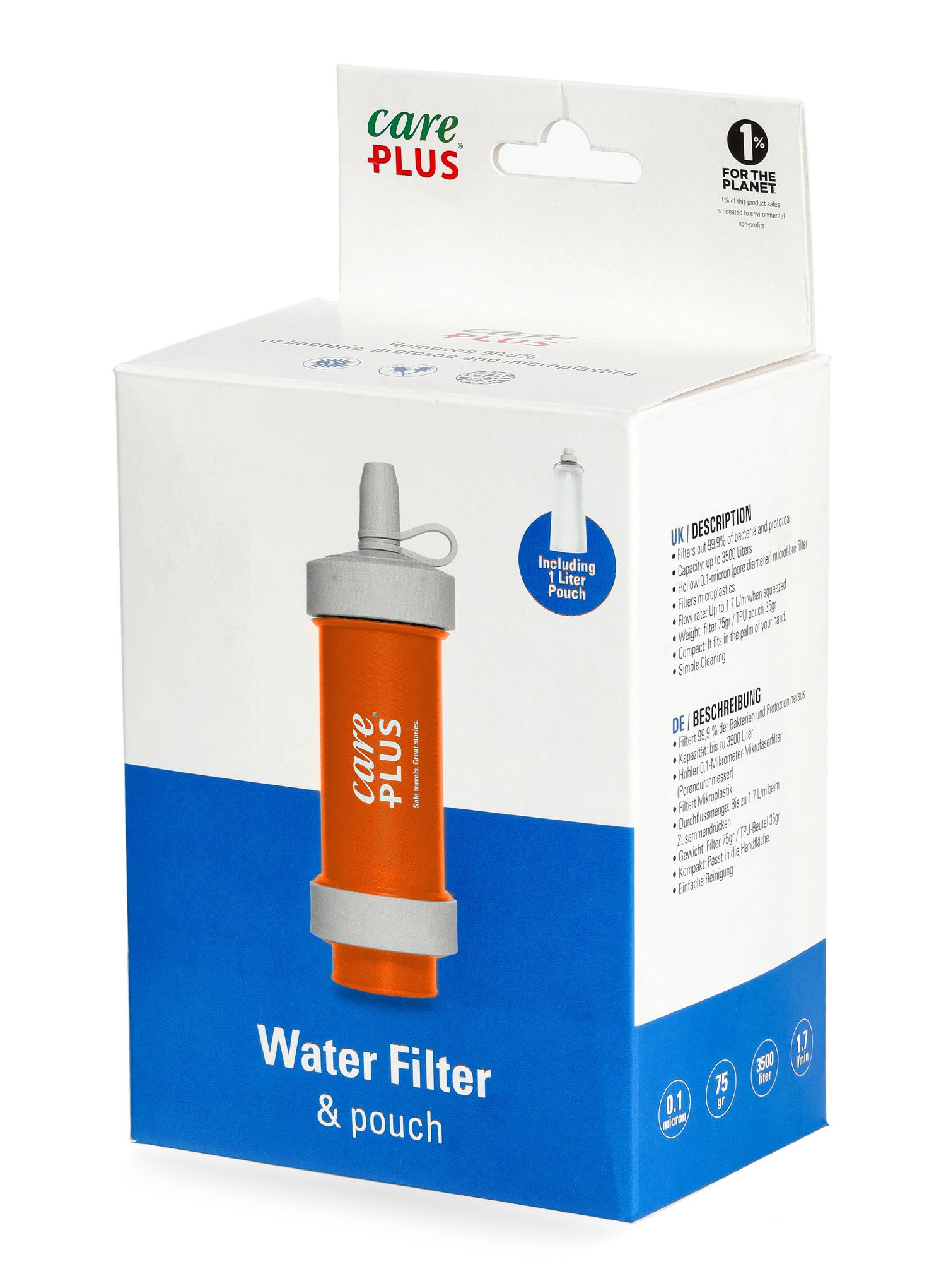 Фільтр для води Care Plus Water Filter - sunrise orange