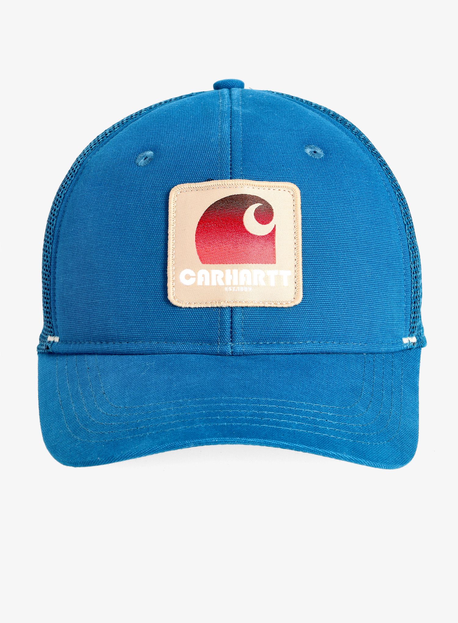 Кепка Carhartt Canvas Mesh-Back C Patch Cap - deep lagoon