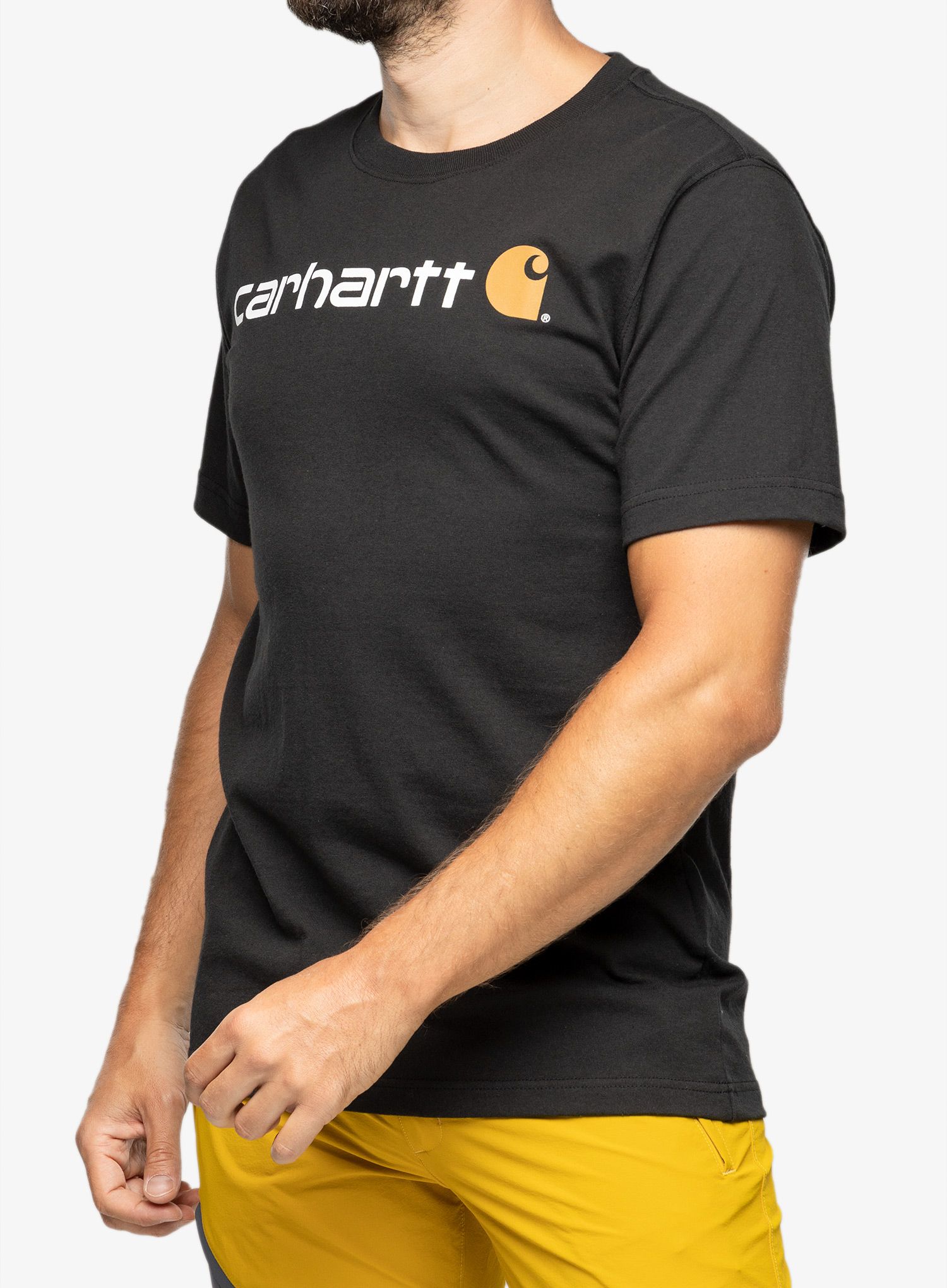 Футболка бавовняна Carhartt Core Logo T-Shirt S/S - black