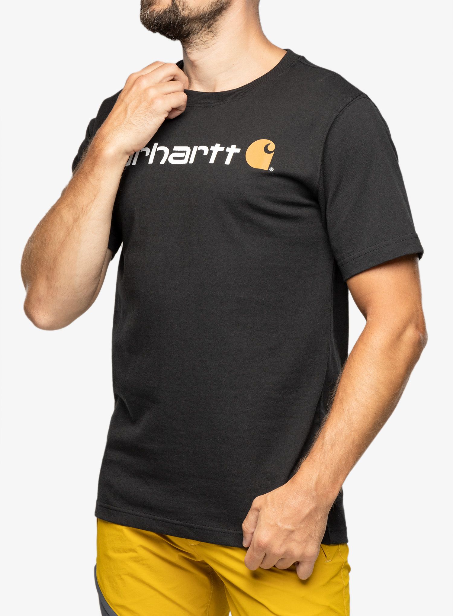 Футболка бавовняна Carhartt Core Logo T-Shirt S/S - black