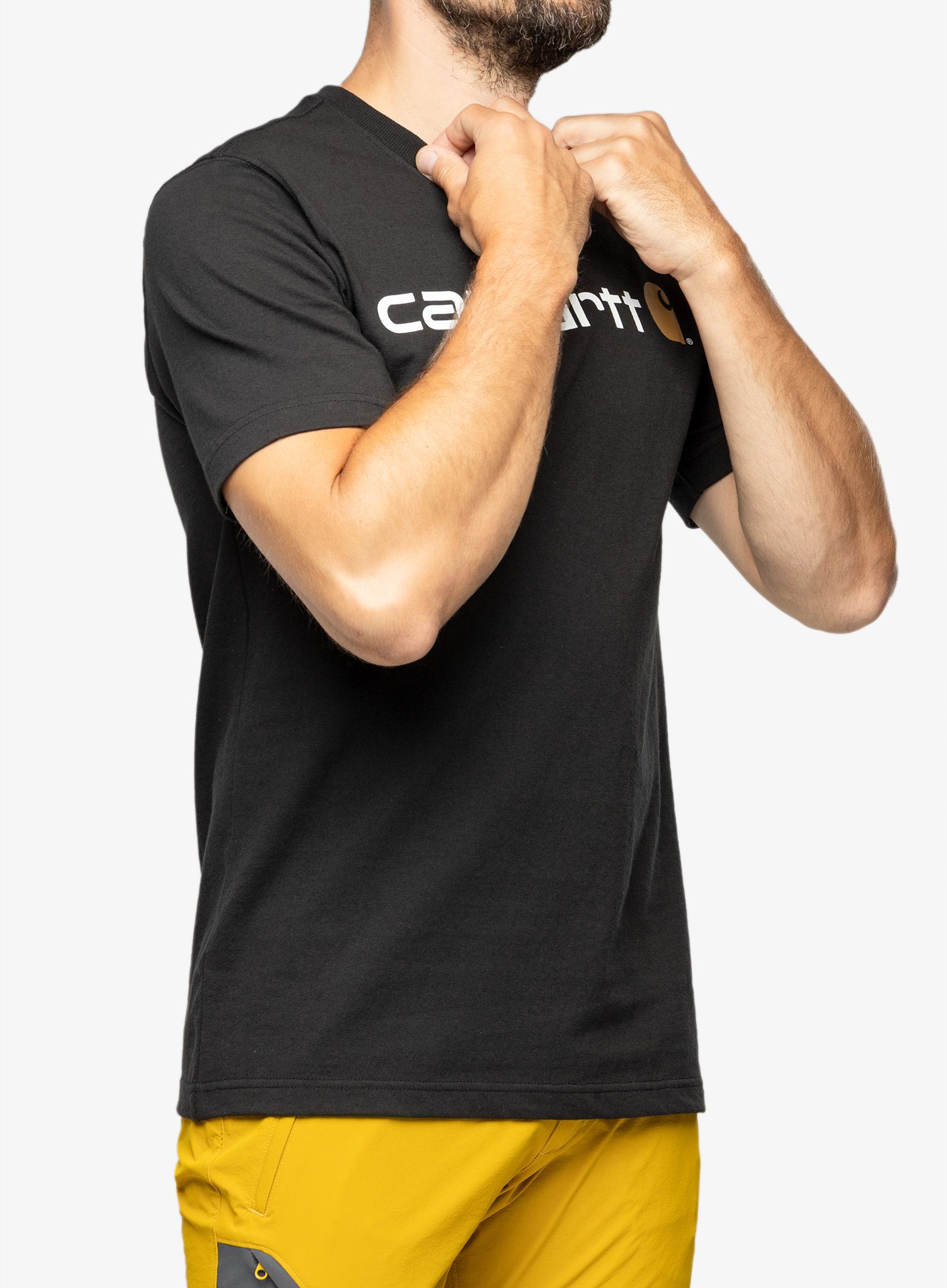 Футболка бавовняна Carhartt Core Logo T-Shirt S/S - black