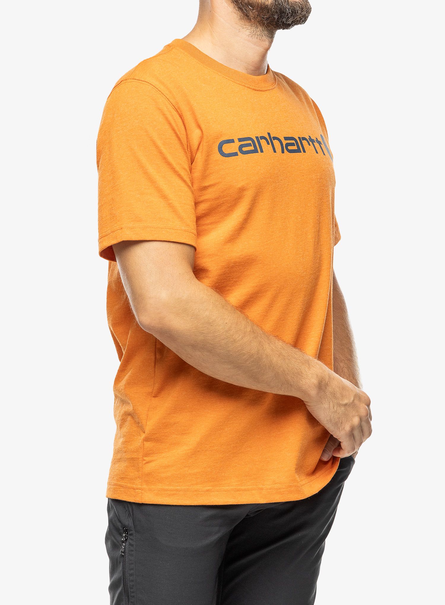 Футболка Carhartt Core Logo T-Shirt S/S - marmalade heather