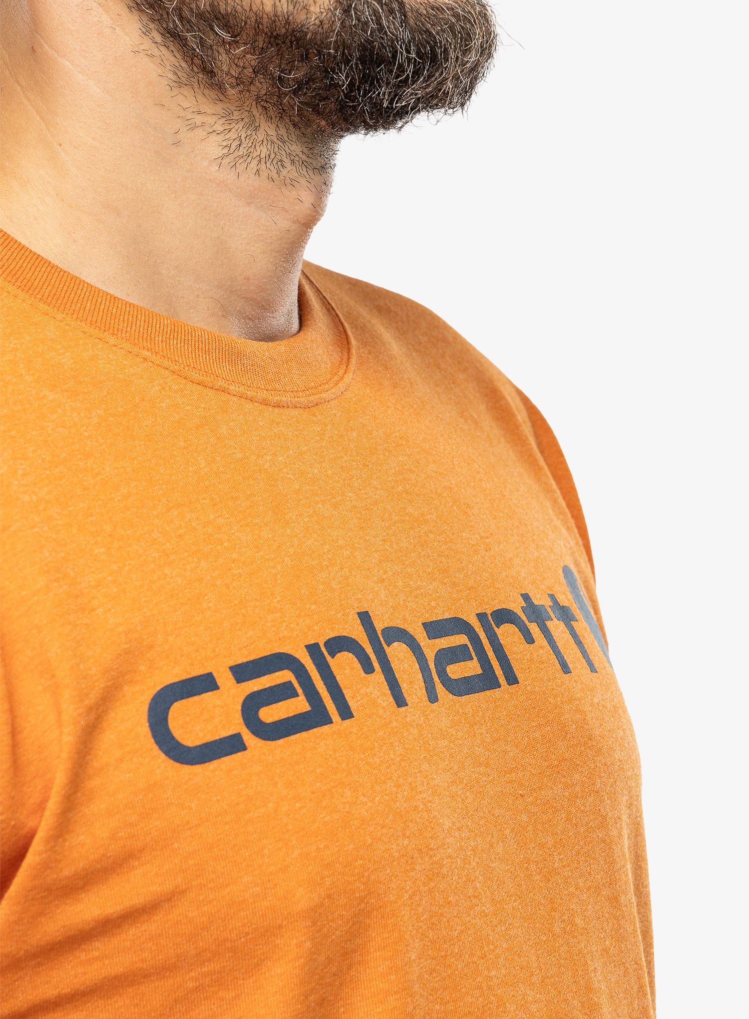 Футболка Carhartt Core Logo T-Shirt S/S - marmalade heather