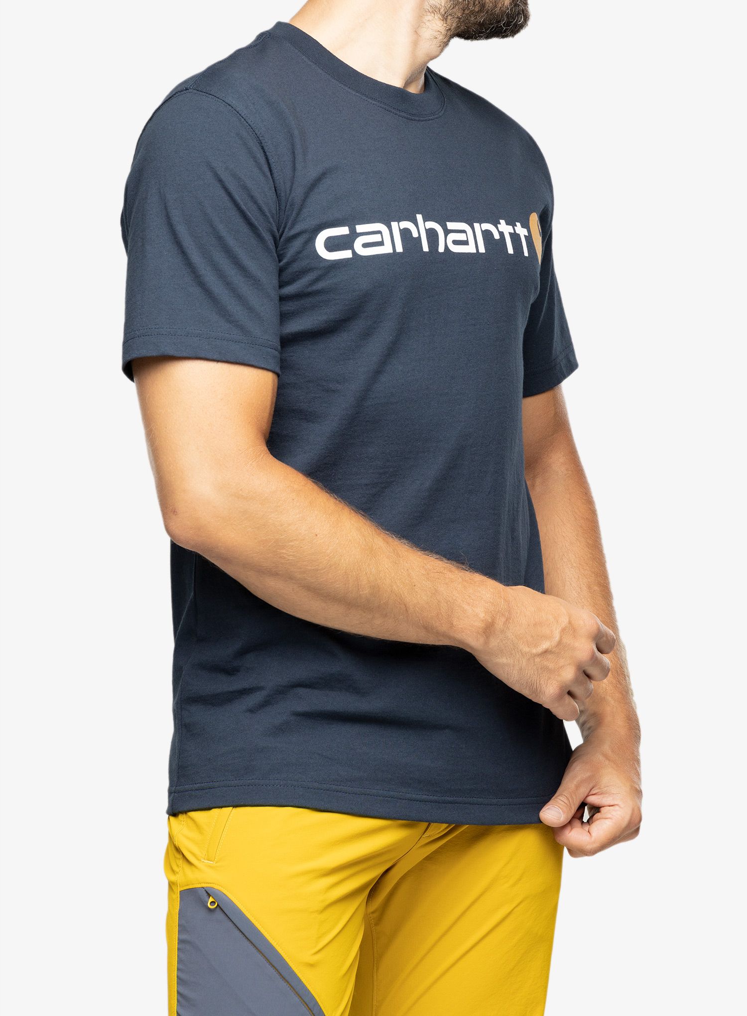 Футболка Carhartt Core Logo T-Shirt S/S - navy