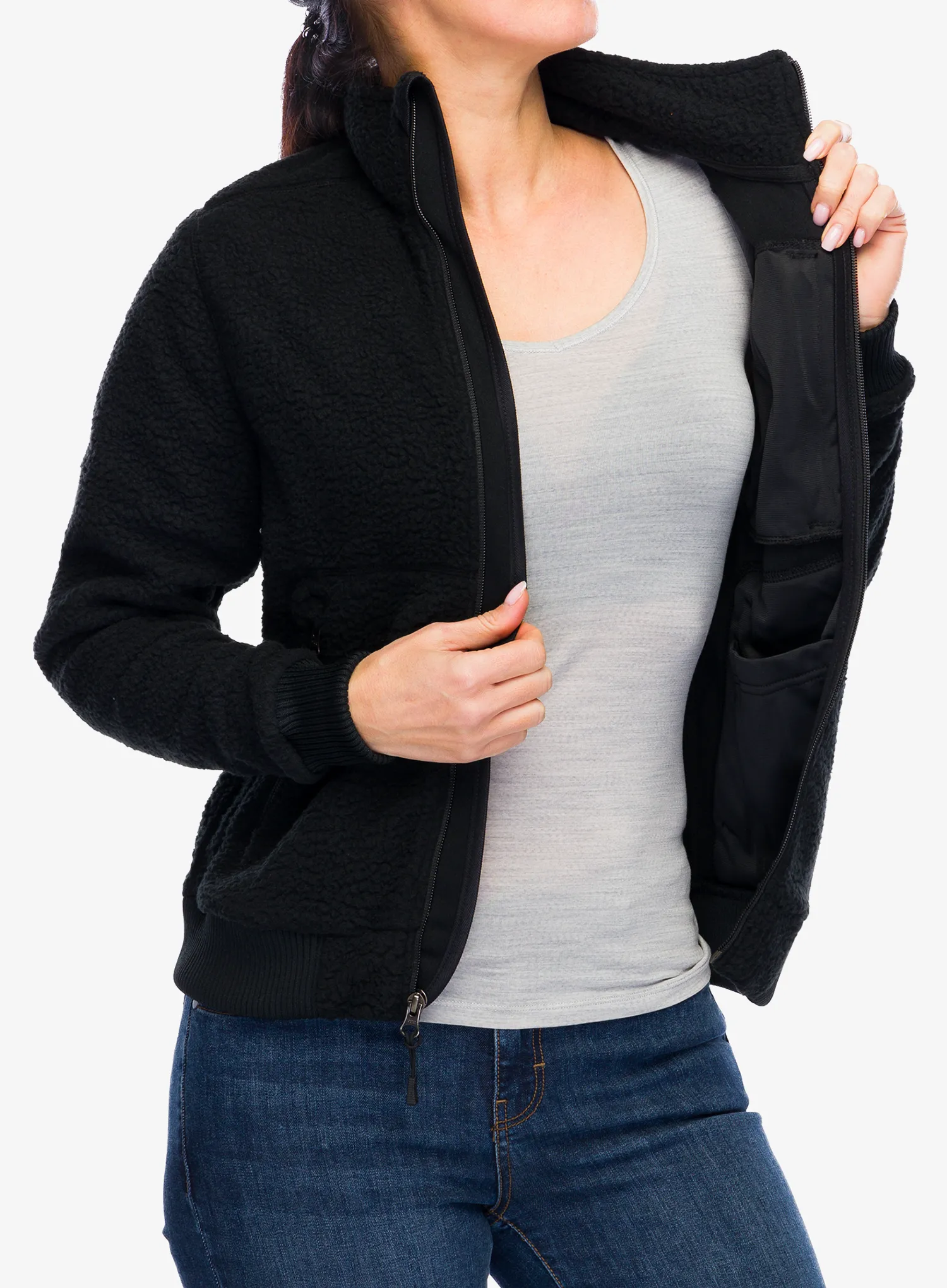 Фліска жіноча Carhartt Fleece Jacket - black