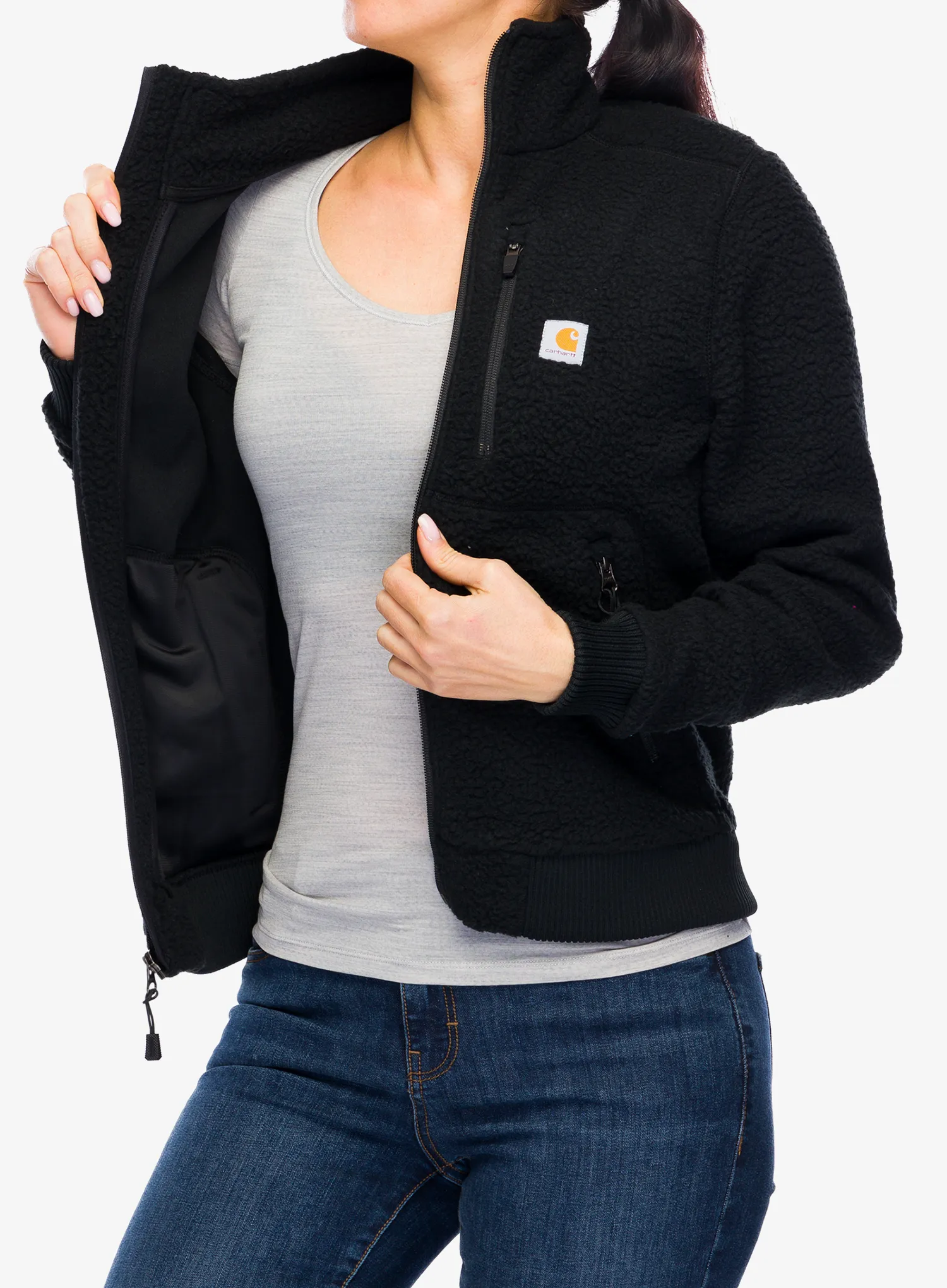 Фліска жіноча Carhartt Fleece Jacket - black