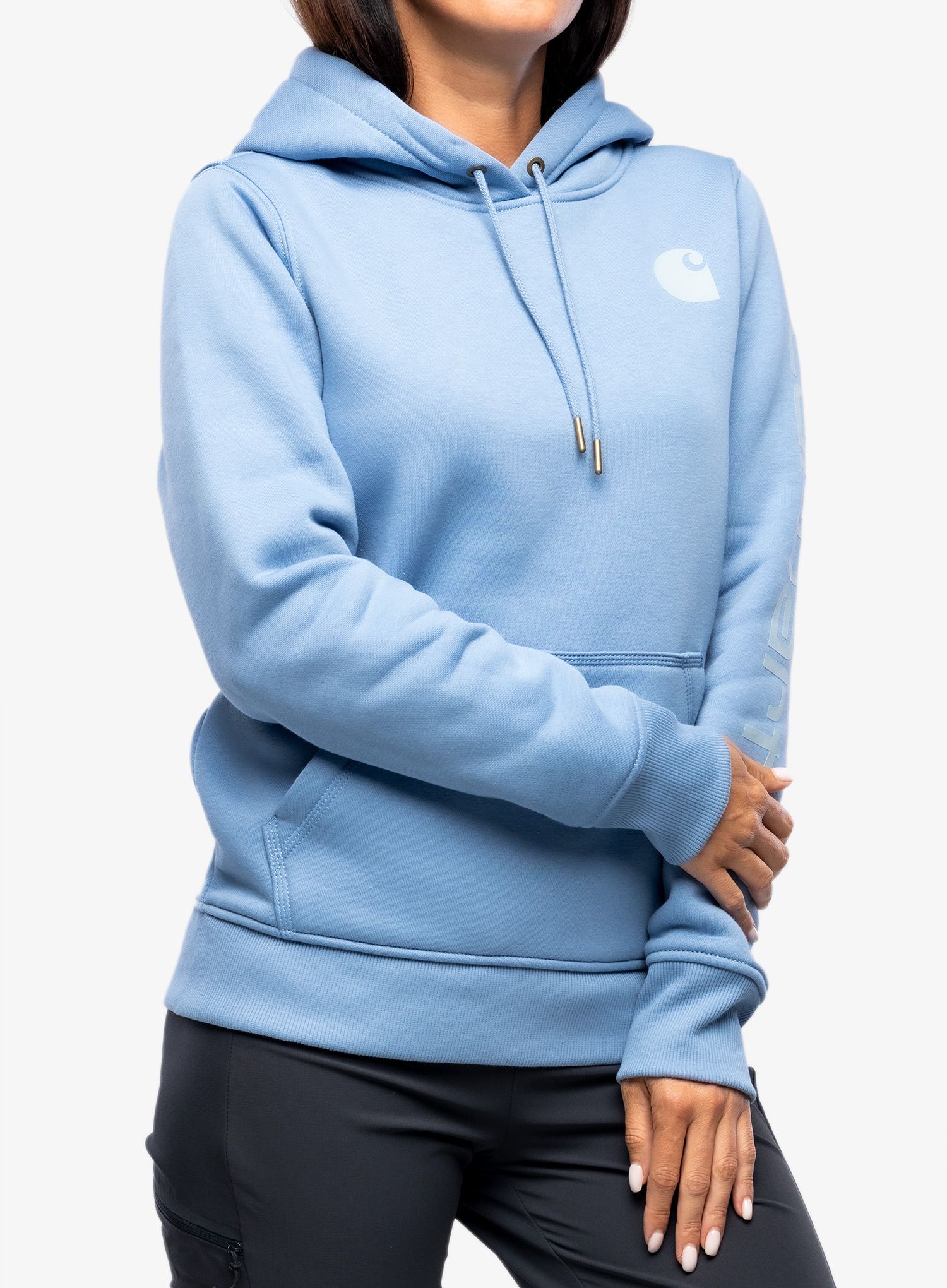 Кофта жіноча Carhartt Logo Sleeve Graphic Sweatshirt - skystone
