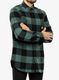 Сорочка Carhartt Midweight Flannel L/S Plaid Shirt - slate green