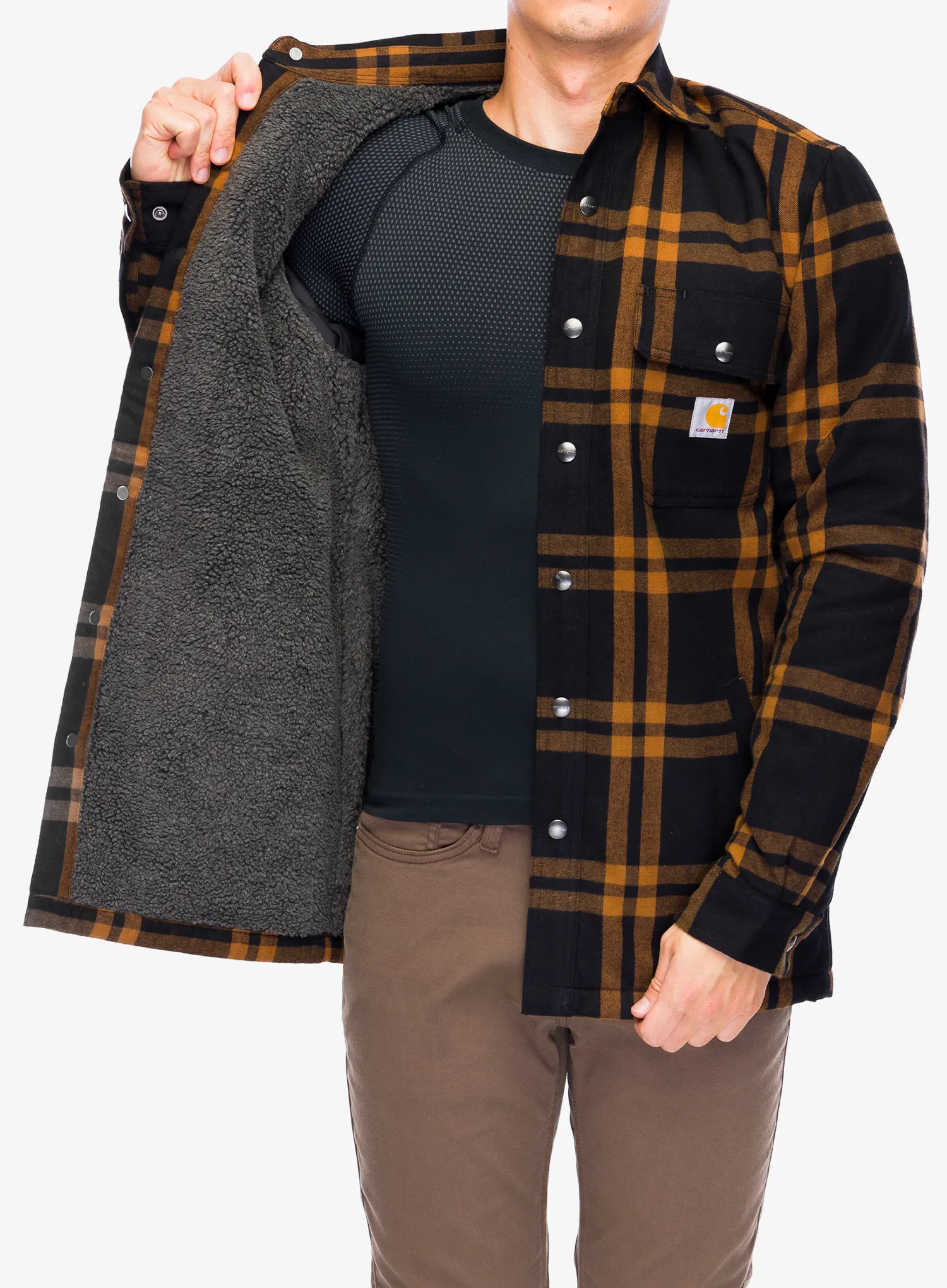 Сорочка Carhartt Roane Hooded Shirt Jac - black
