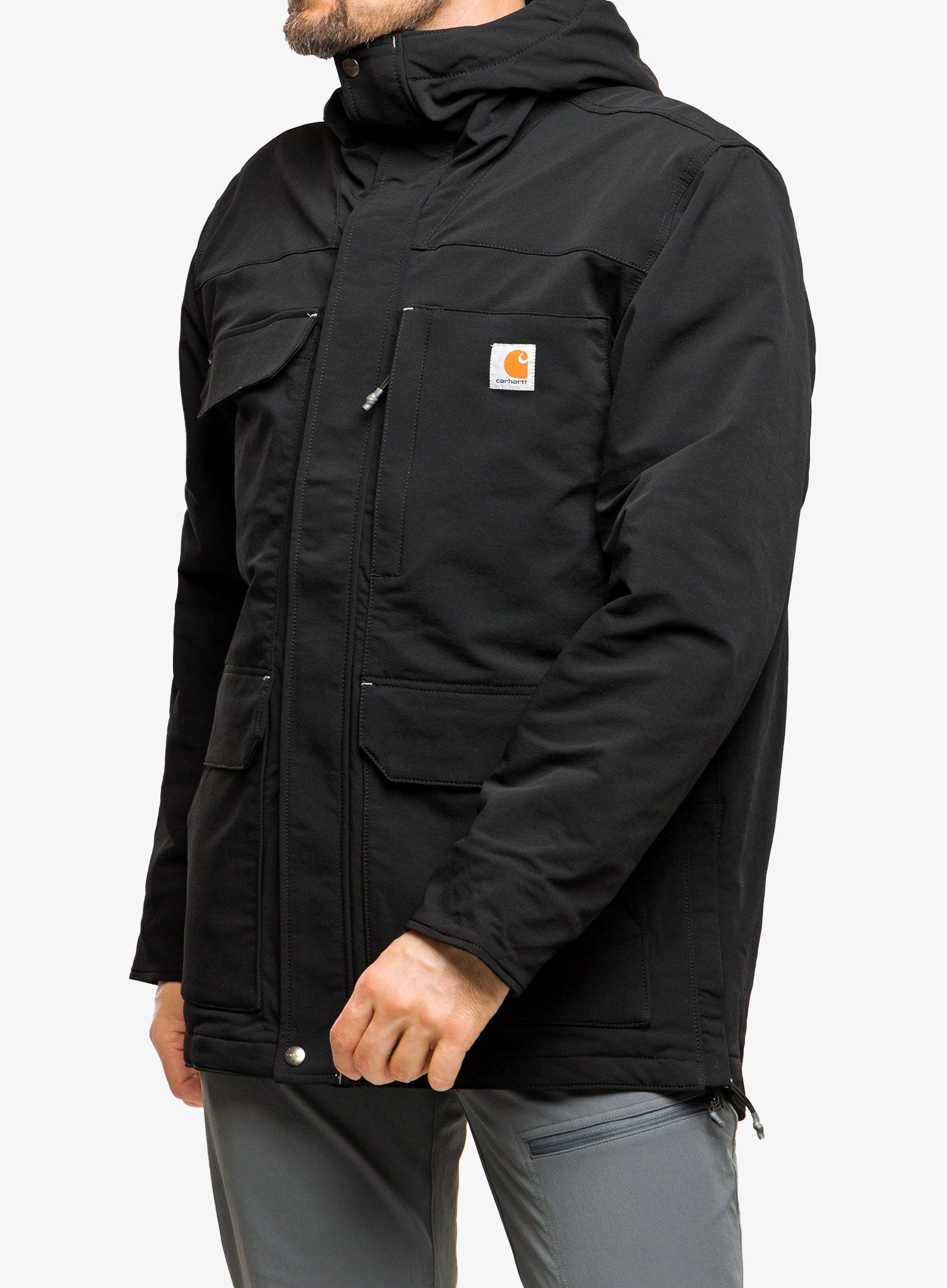 Куртка утеплена Carhartt Super Dux Bonded Chore Coat - black