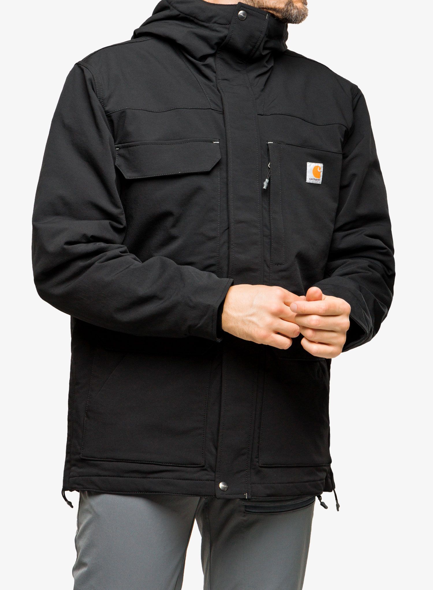 Куртка утеплена Carhartt Super Dux Bonded Chore Coat - black