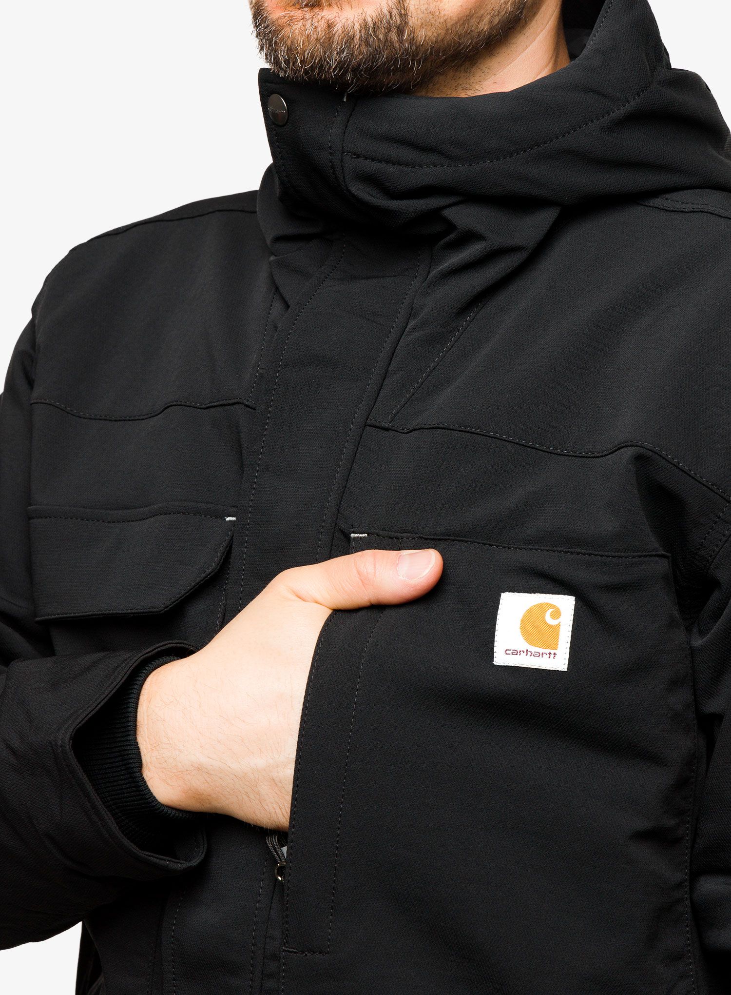 Куртка утеплена Carhartt Super Dux Bonded Chore Coat - black