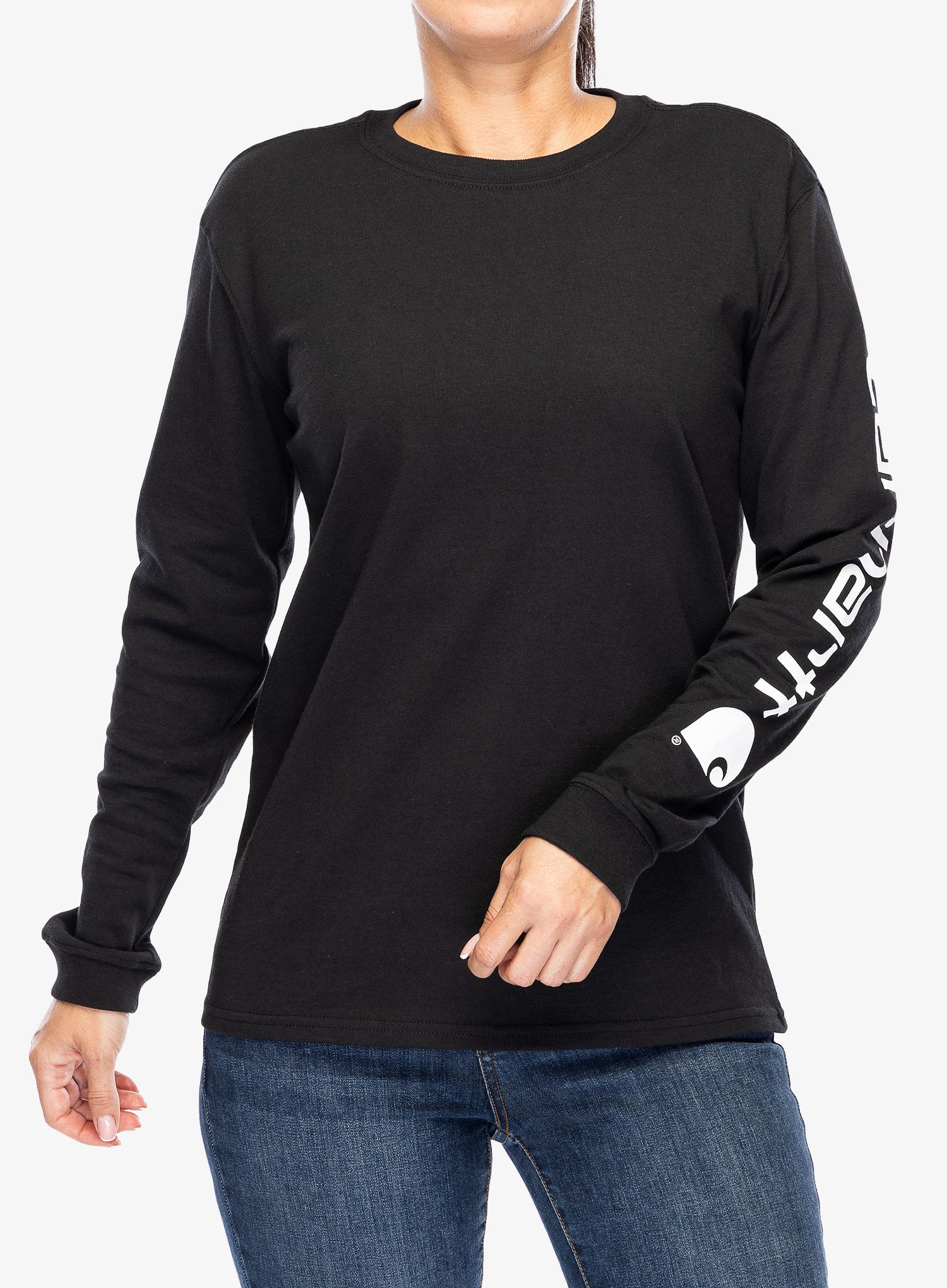Лонгслів жіночий Carhartt Workwear Logo L/S T-Shirt - black