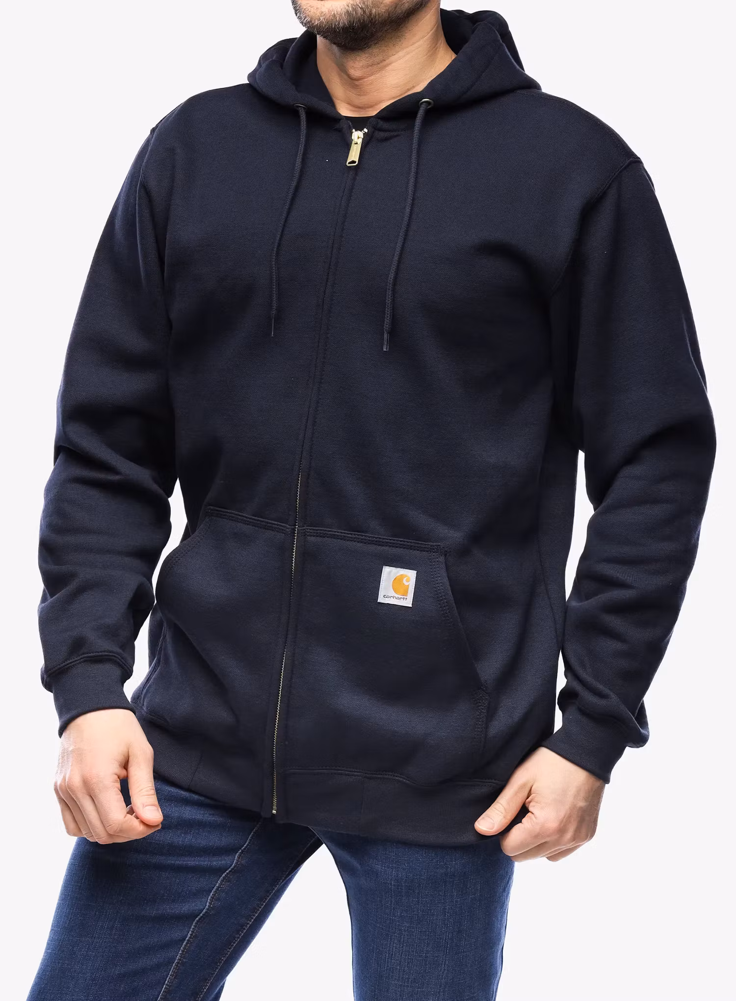 Кофта на замку Carhartt Zip Hooded Sweatshirt - new navy