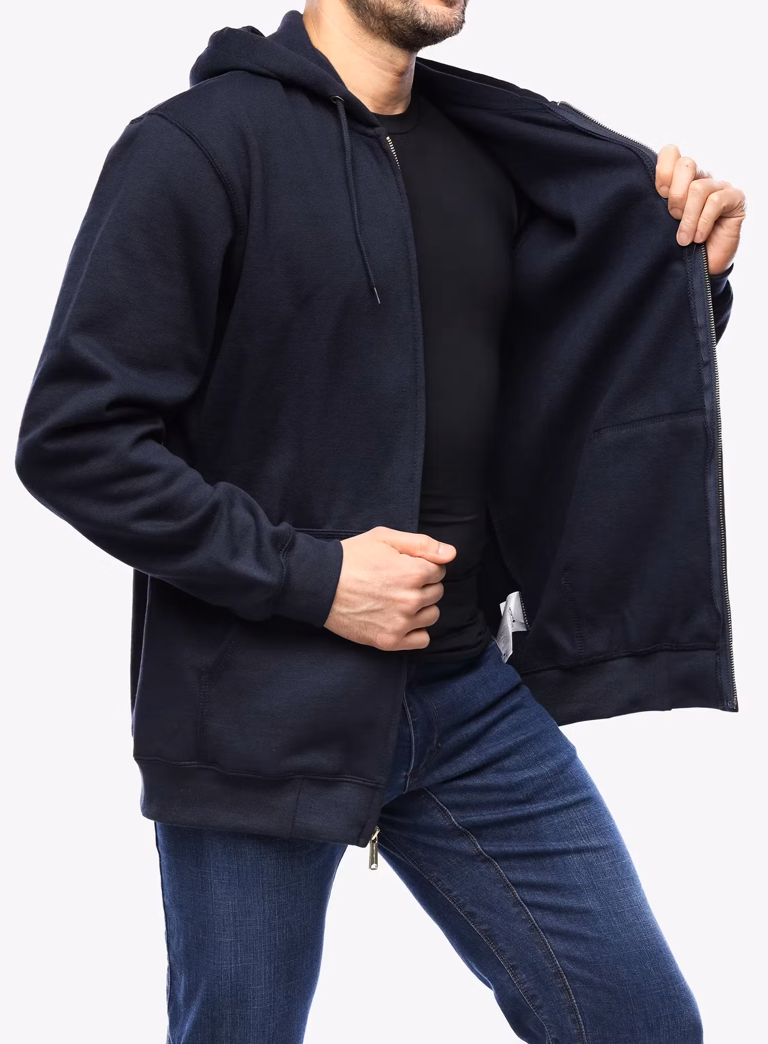 Кофта на замку Carhartt Zip Hooded Sweatshirt - new navy