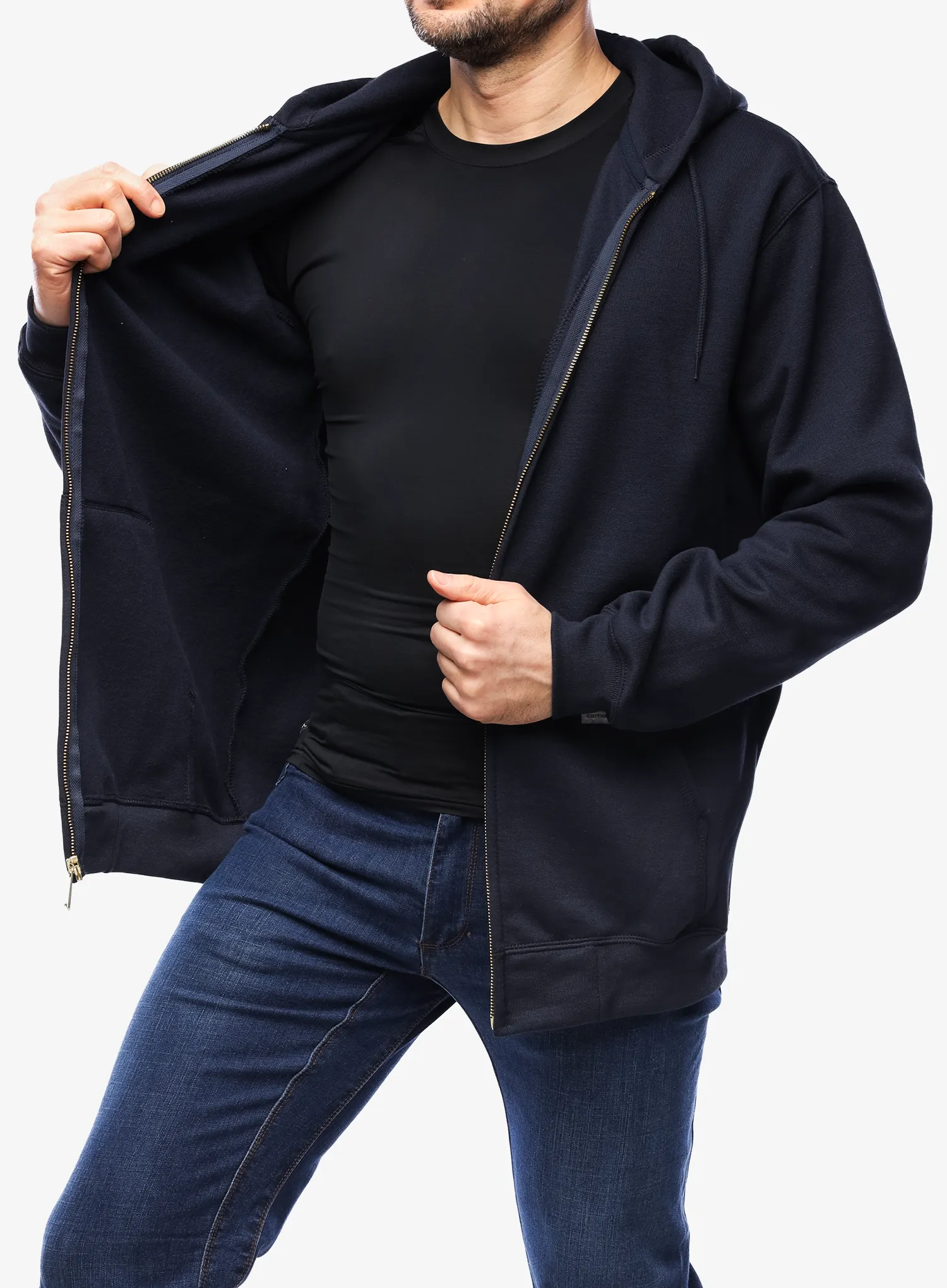 Кофта на замку Carhartt Zip Hooded Sweatshirt - new navy