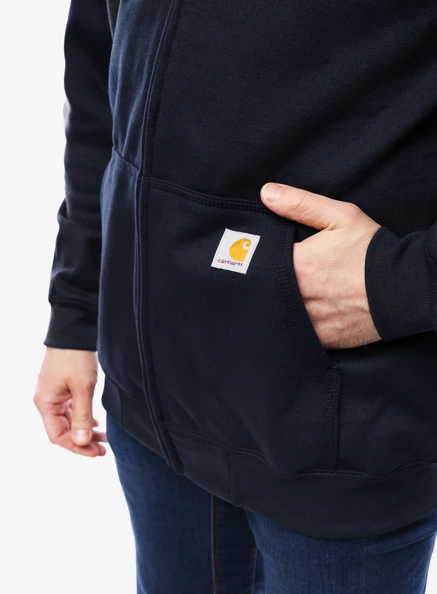 Кофта на замку Carhartt Zip Hooded Sweatshirt - new navy