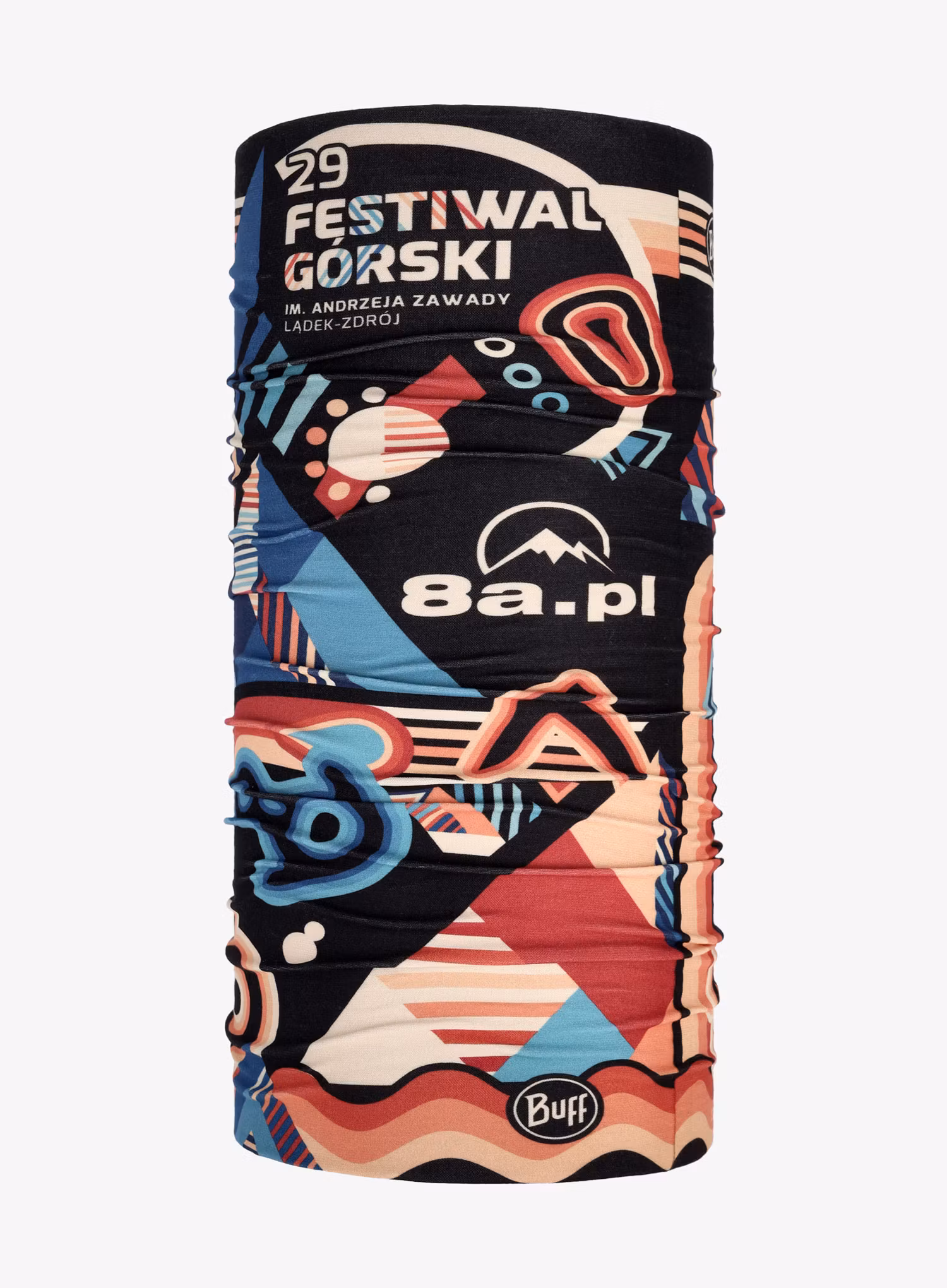 Пов'язка Buff Original Ecostretch 29. Festiwal Górski Lądek-Zdrój - black/orange