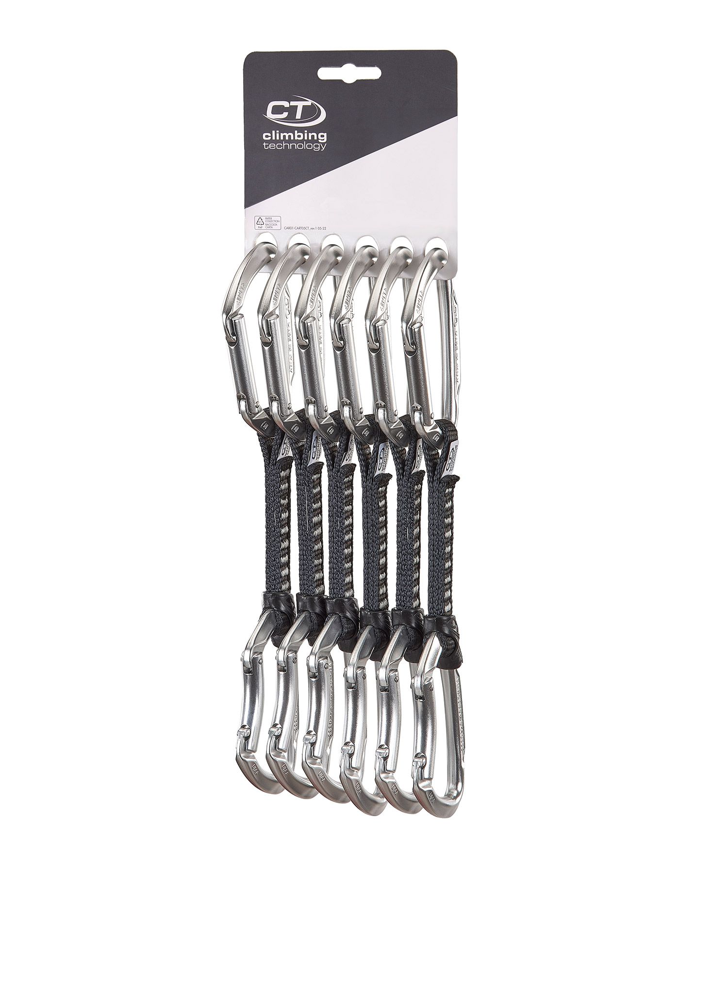 відтяжки Climbing Technology/SKYLOTEC Lime Set UL 12 cm 6-Pack - silver