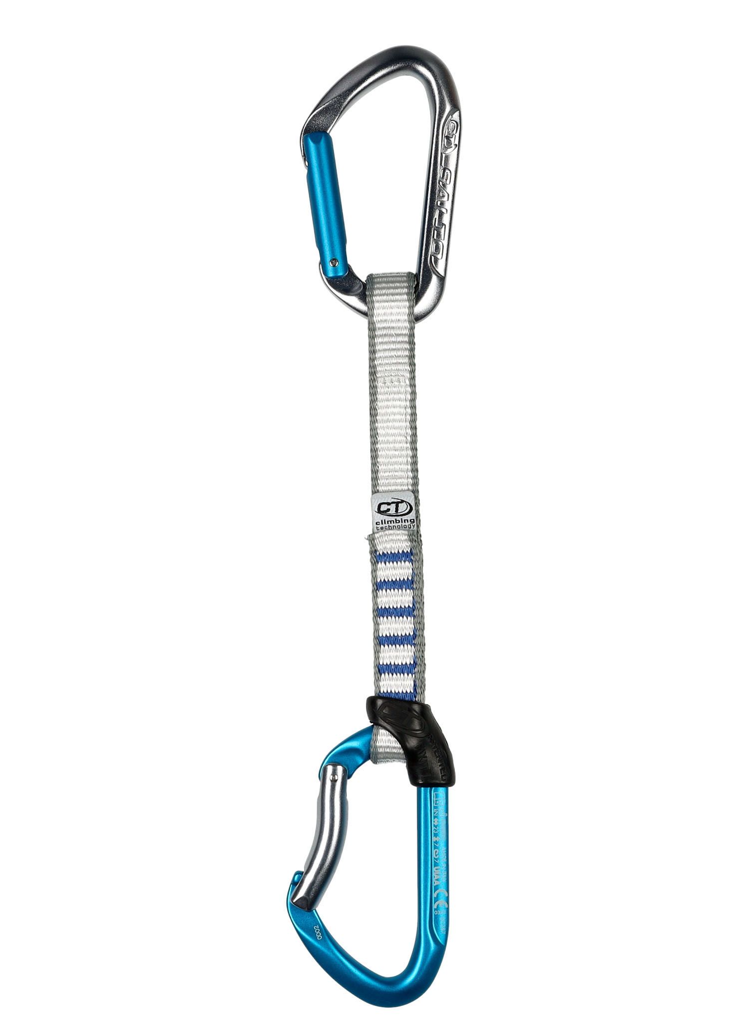 відтяжки Climbing Technology/SKYLOTEC Salto Set NY 17 cm 6-Pack - titanium/electricblue