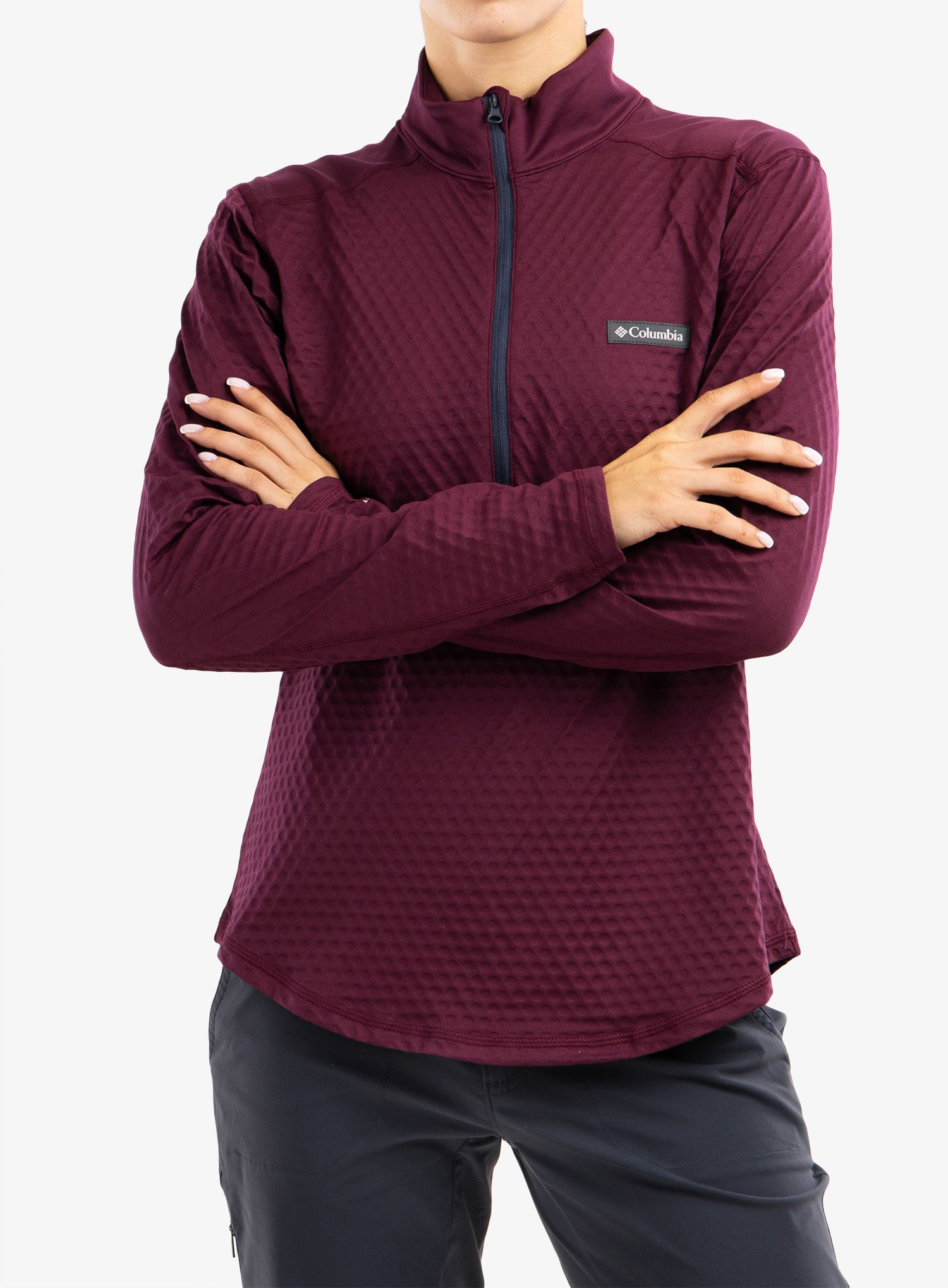 Кофта жіноча без каптура Columbia Bliss Ascent 1/2 Zip - marionberry