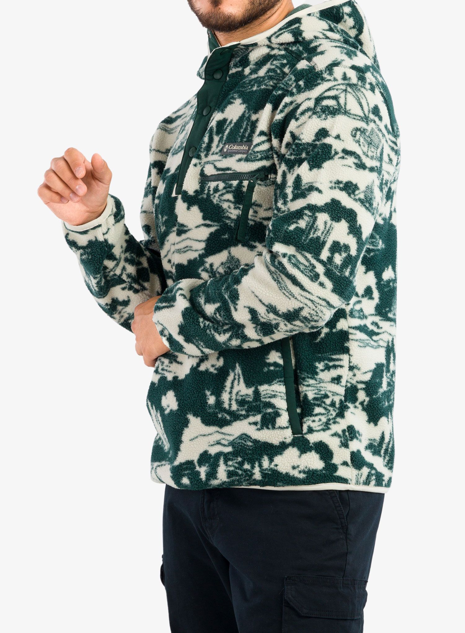 Кофта з каптуром Columbia Helvetia Hoodie - spruce roasted print