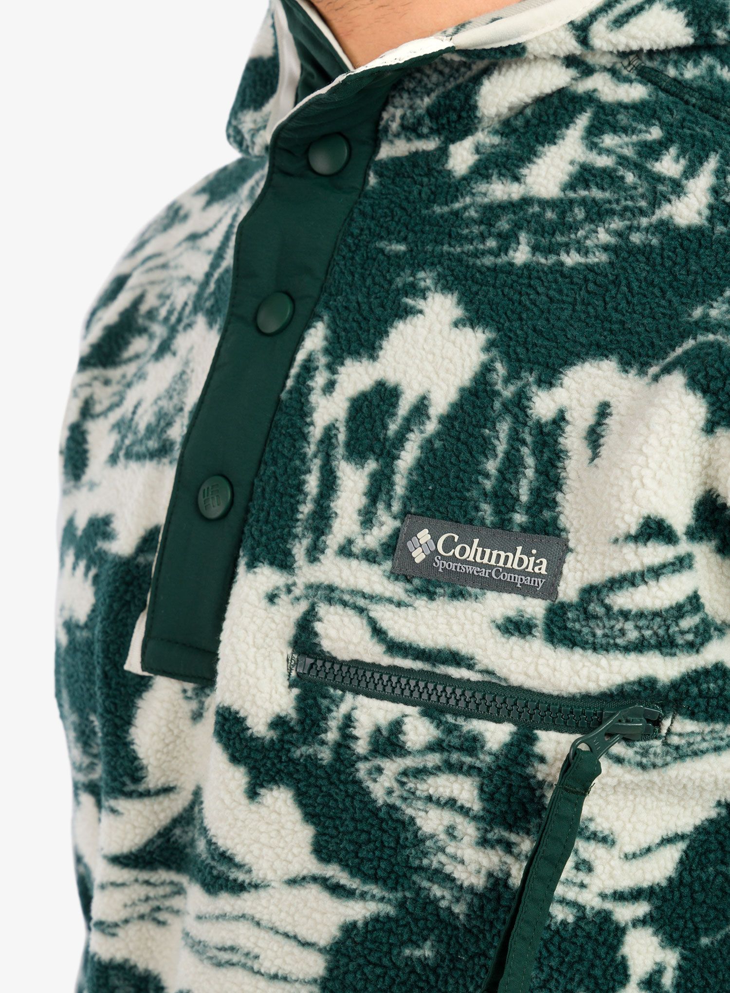 Кофта з каптуром Columbia Helvetia Hoodie - spruce roasted print