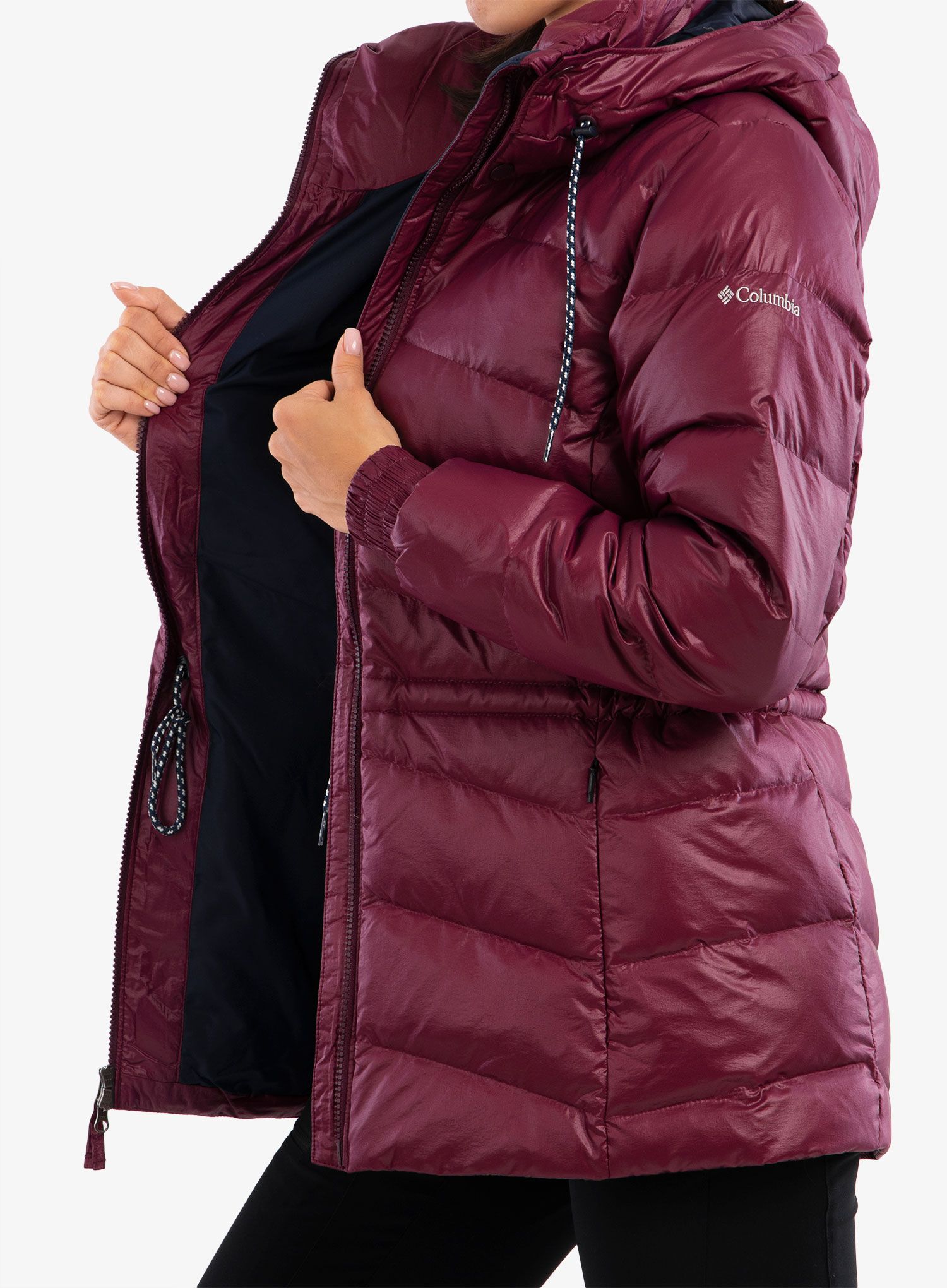 Пуховик жіноча Columbia Icy Heights II Down Jacket - marionberry gunmetal