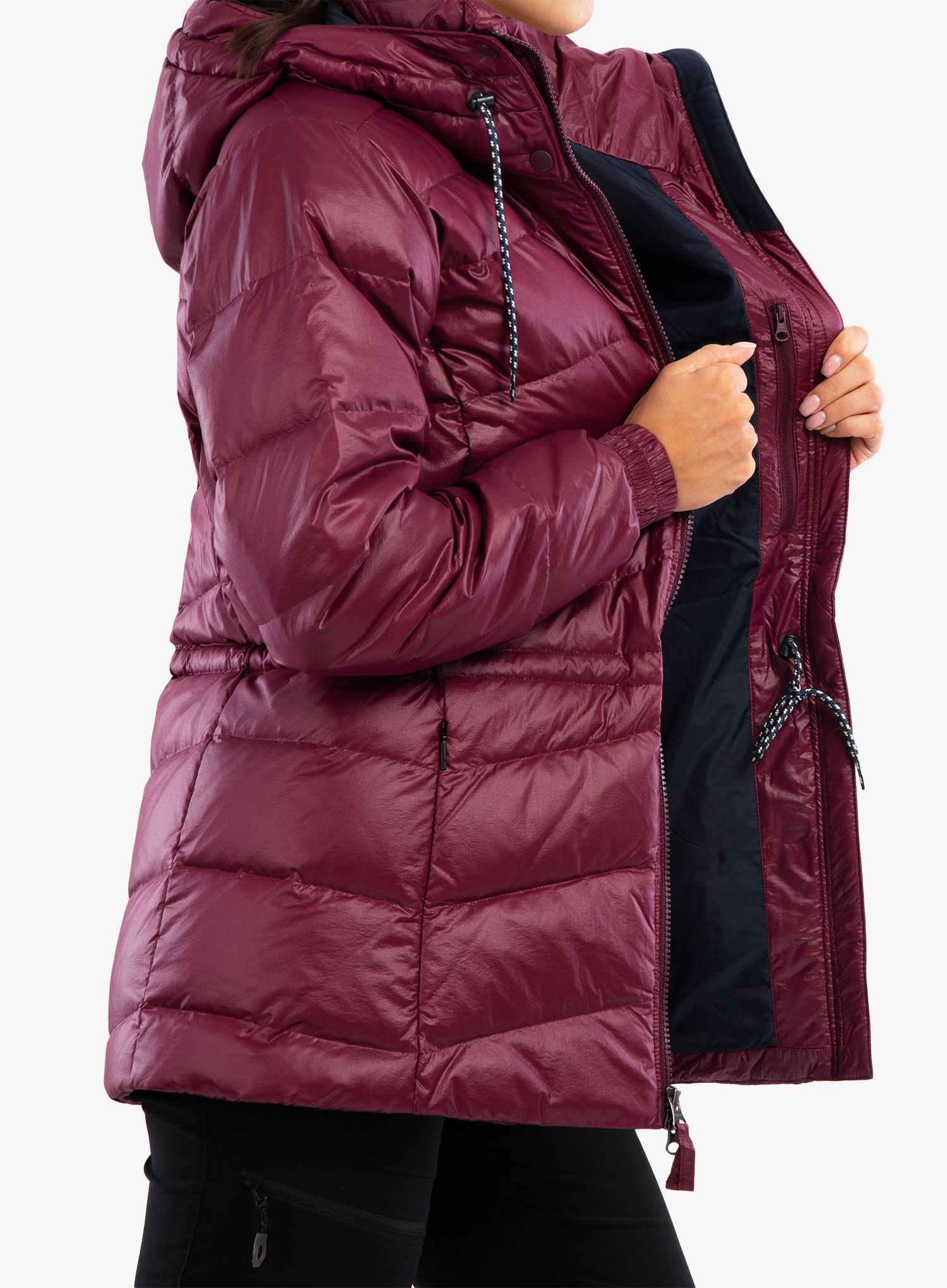 Пуховик жіноча Columbia Icy Heights II Down Jacket - marionberry gunmetal