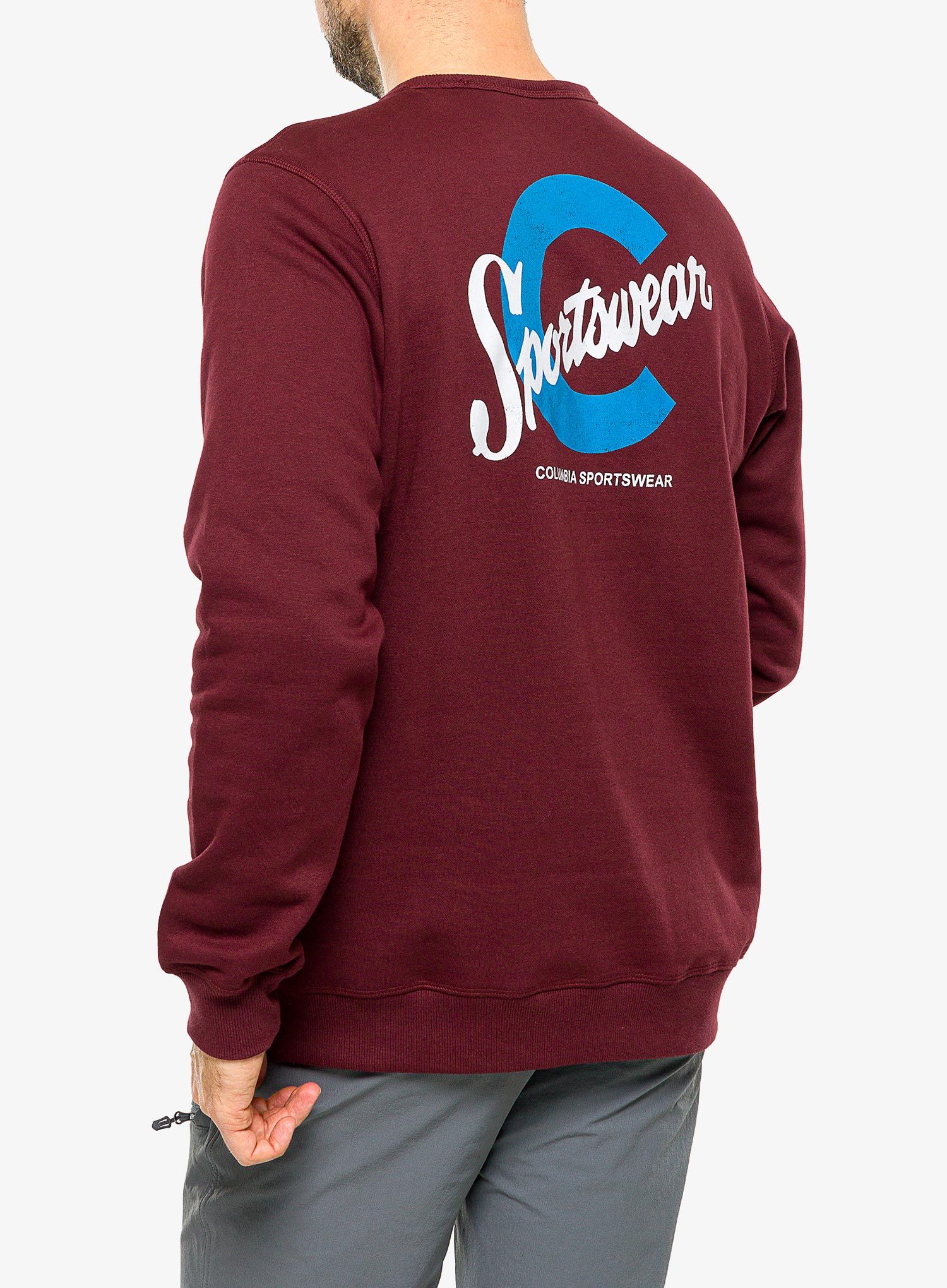 Кофта Columbia Logo Fleece Crew - elderberry/c sportswear 2
