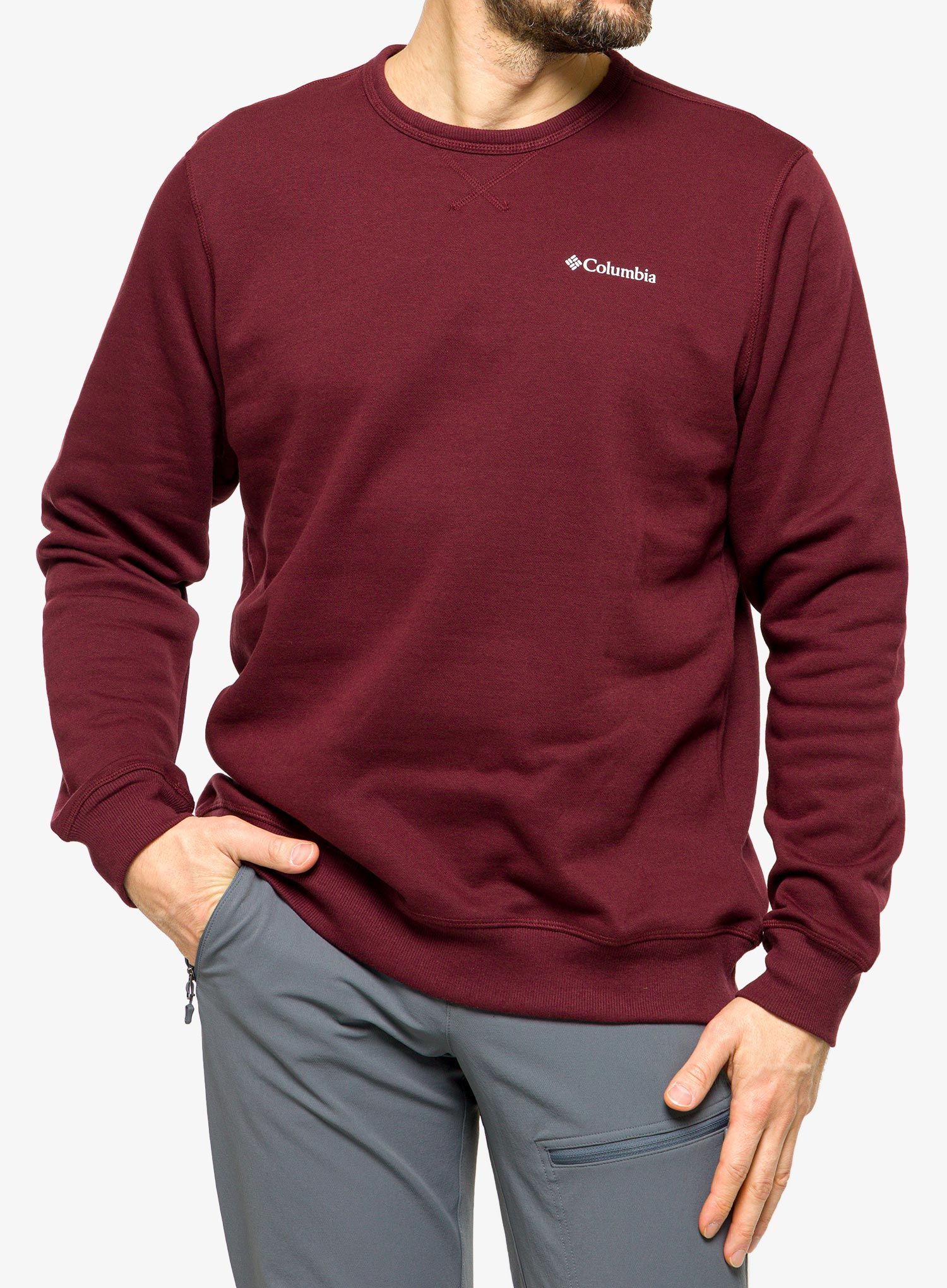 Кофта Columbia Logo Fleece Crew - elderberry/c sportswear 2