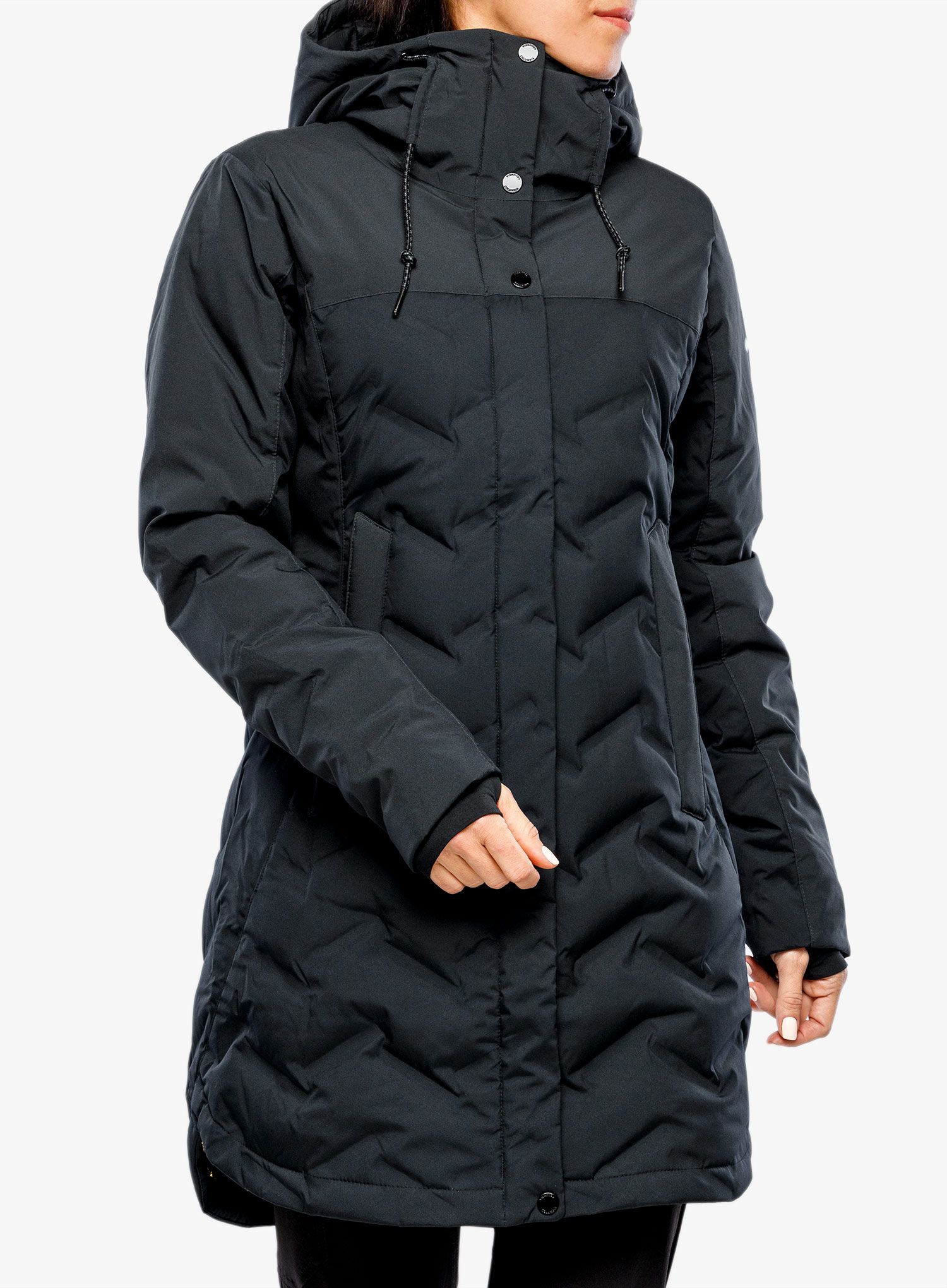 Плащ пуховий жіночий Columbia Mountain Croo II Mid Down Jacket - black