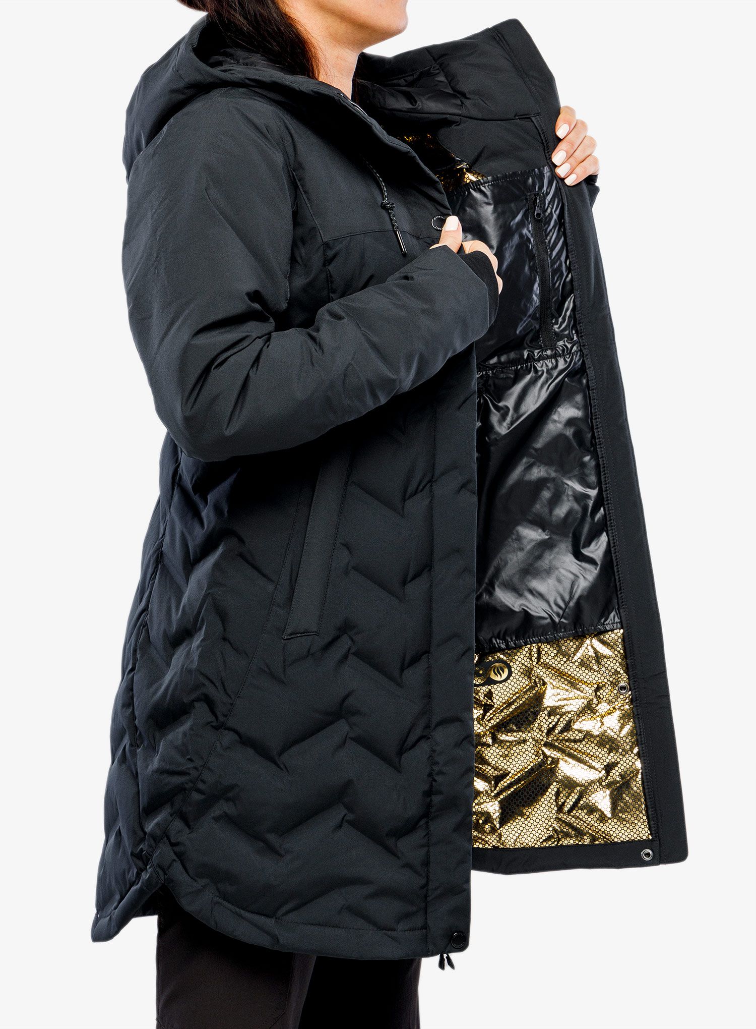 Плащ пуховий жіночий Columbia Mountain Croo II Mid Down Jacket - black