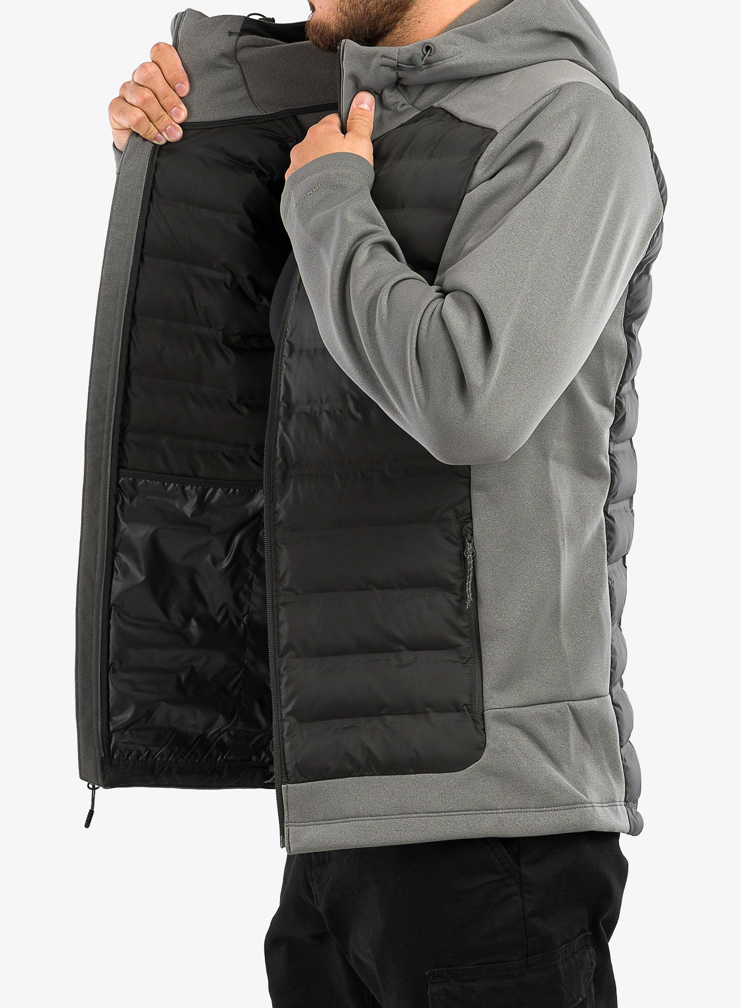 Куртка Columbia Out-Shield Insulated Full Zip Hoodie - city grey/shark