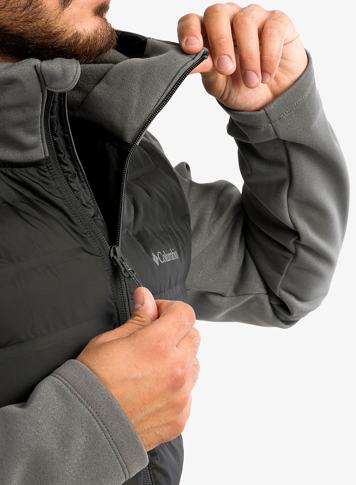 Куртка Columbia Out-Shield Insulated Full Zip Hoodie - city grey/shark