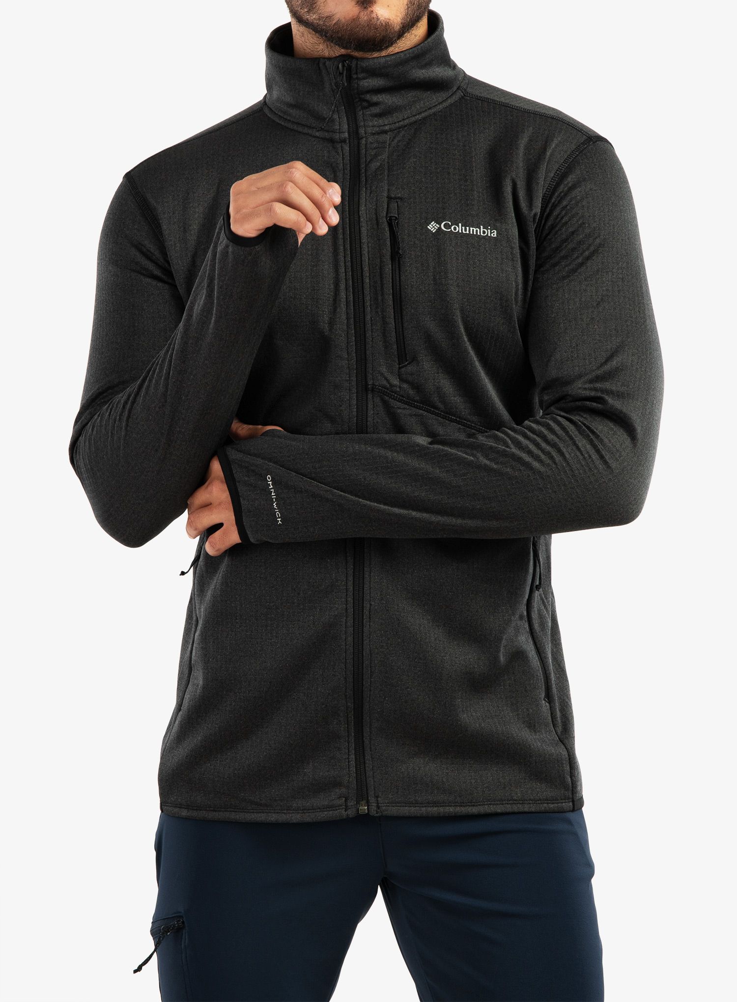 Кофта на замку Columbia Park View Fleece Full Zip - black heather