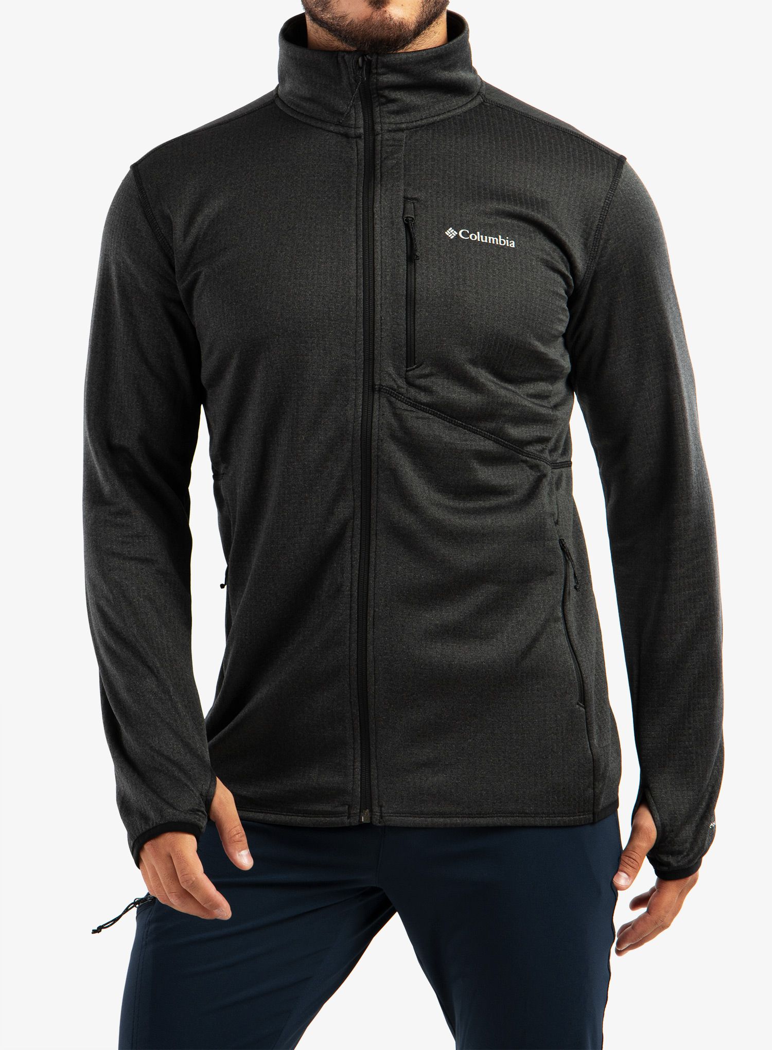 Кофта на замку Columbia Park View Fleece Full Zip - black heather