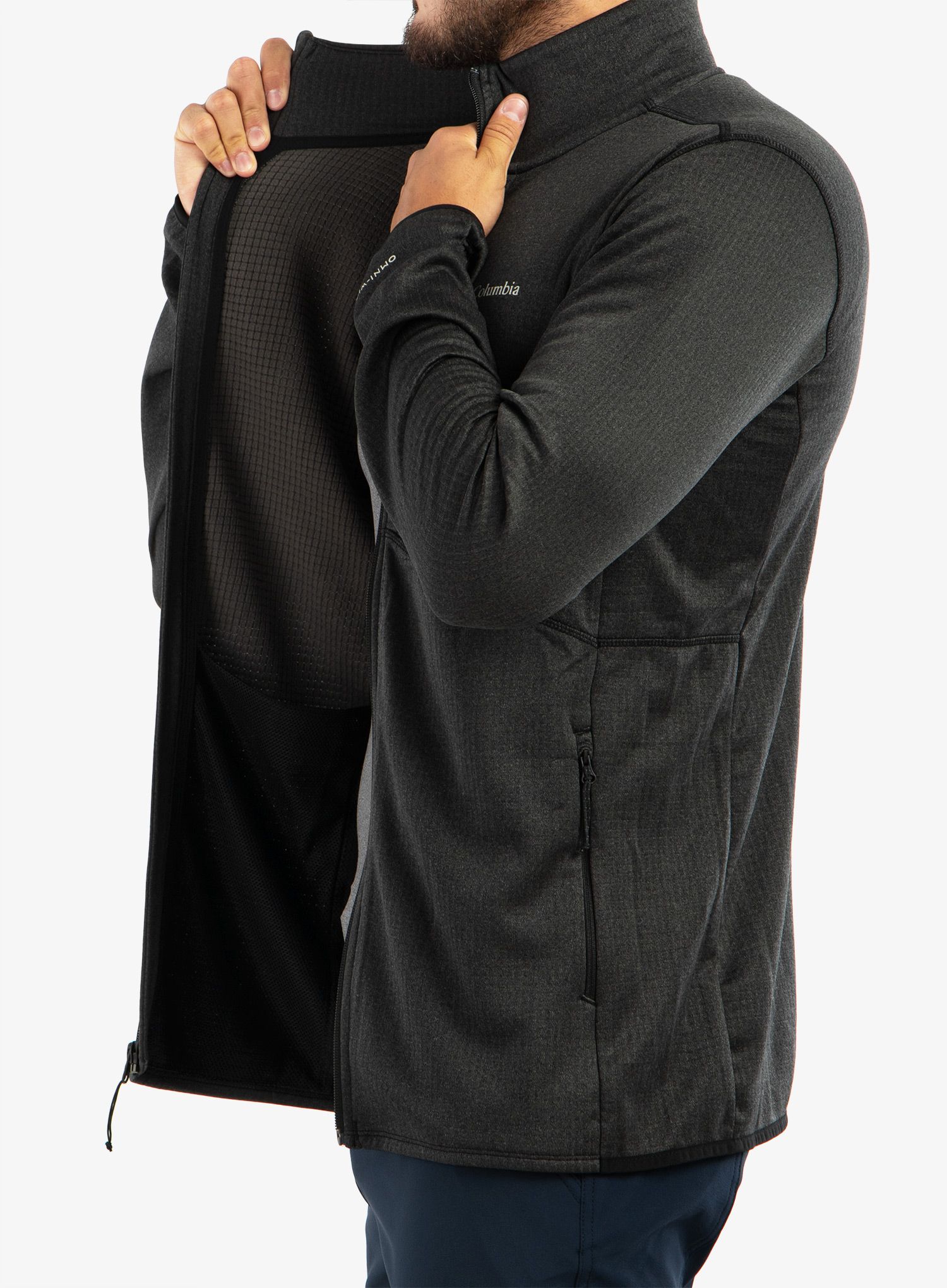 Кофта на замку Columbia Park View Fleece Full Zip - black heather