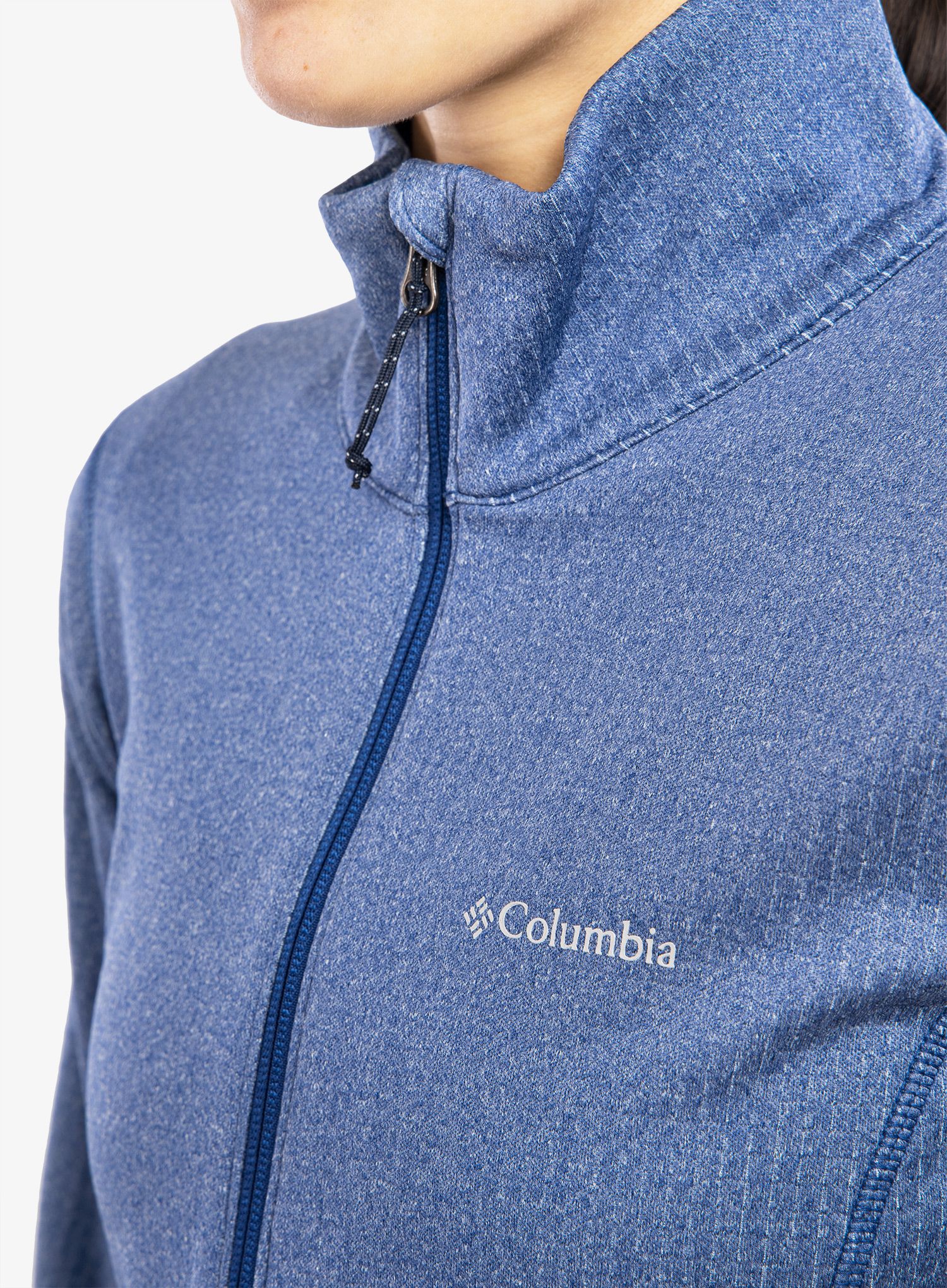 Кофта жіноча Columbia Park View Grid Fleece Full Zip - dark sapphire heather