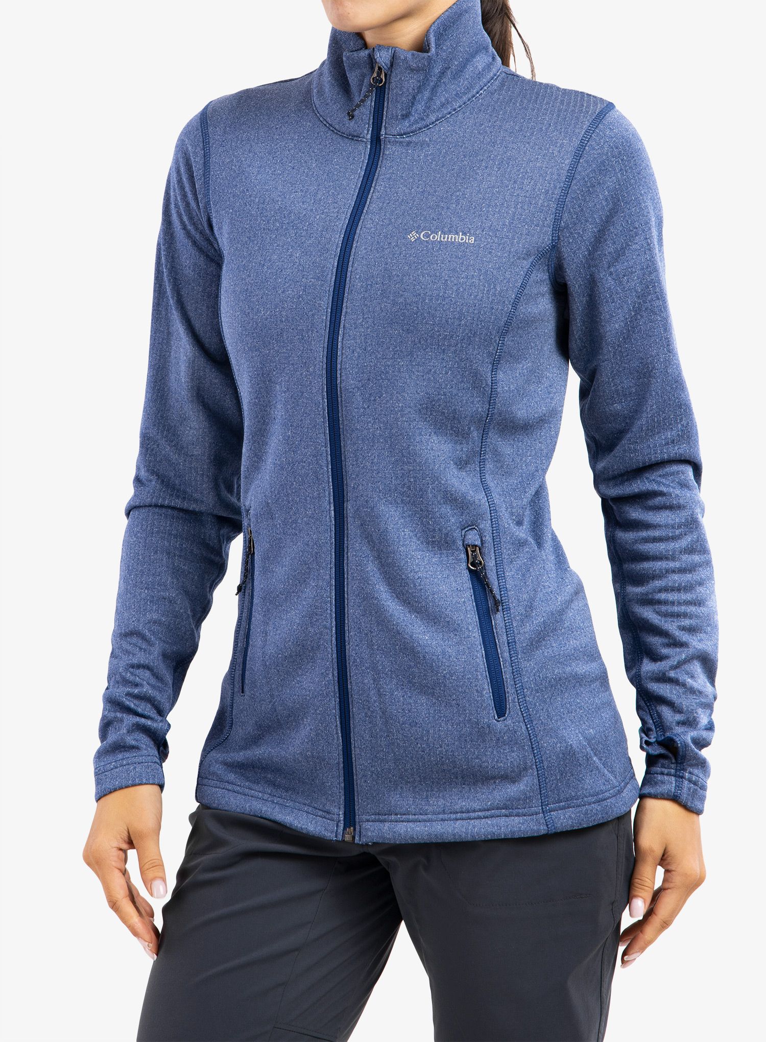 Кофта жіноча Columbia Park View Grid Fleece Full Zip - dark sapphire heather