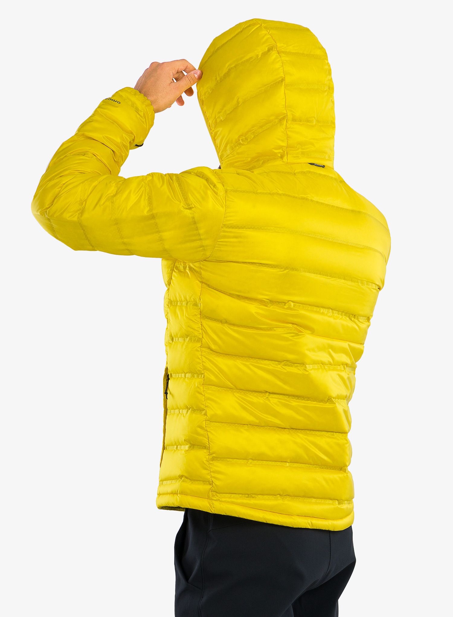 Пуховик Columbia Pebble Peak Down Hooded Jacket - laser lemon