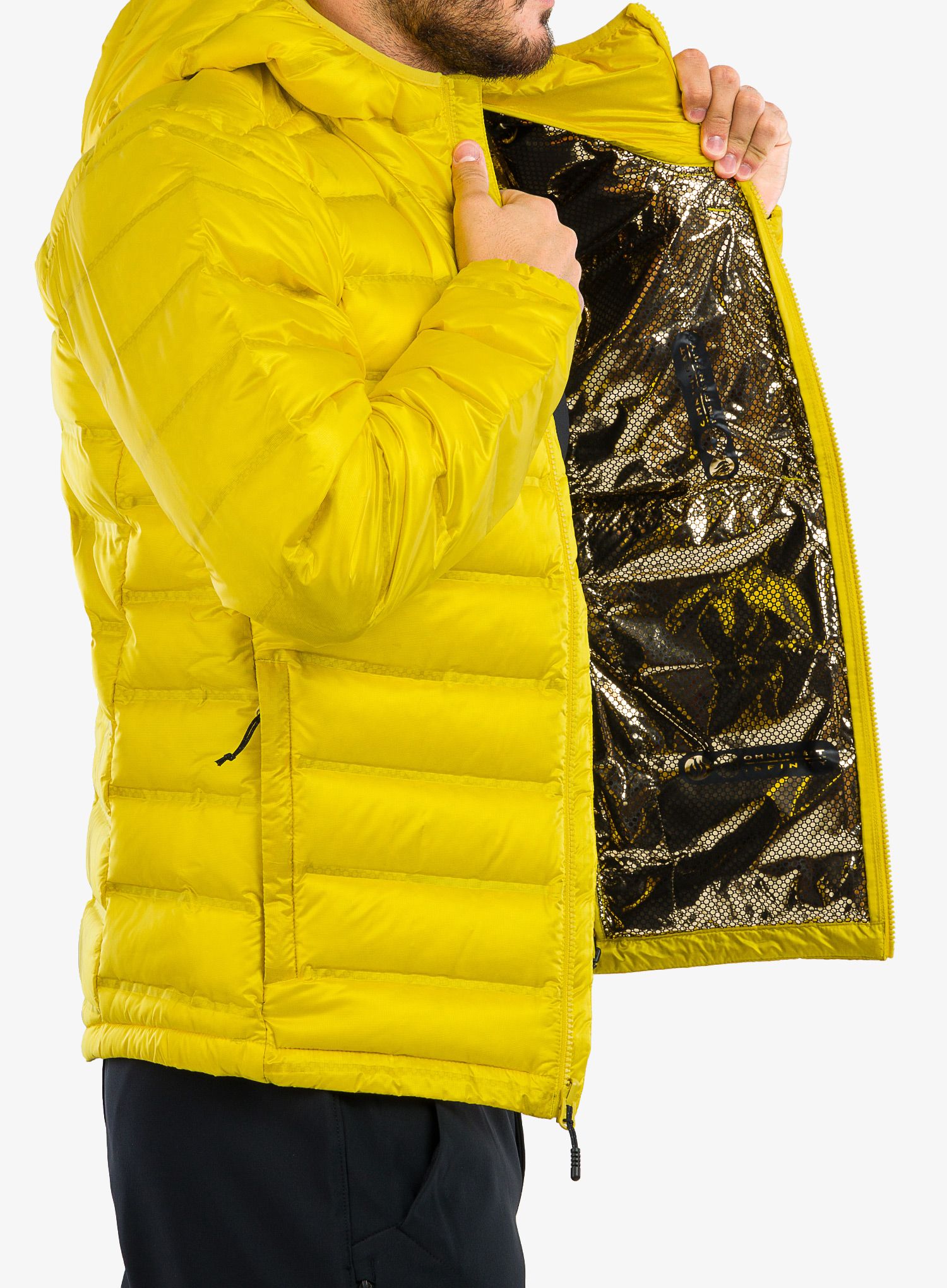 Пуховик Columbia Pebble Peak Down Hooded Jacket - laser lemon