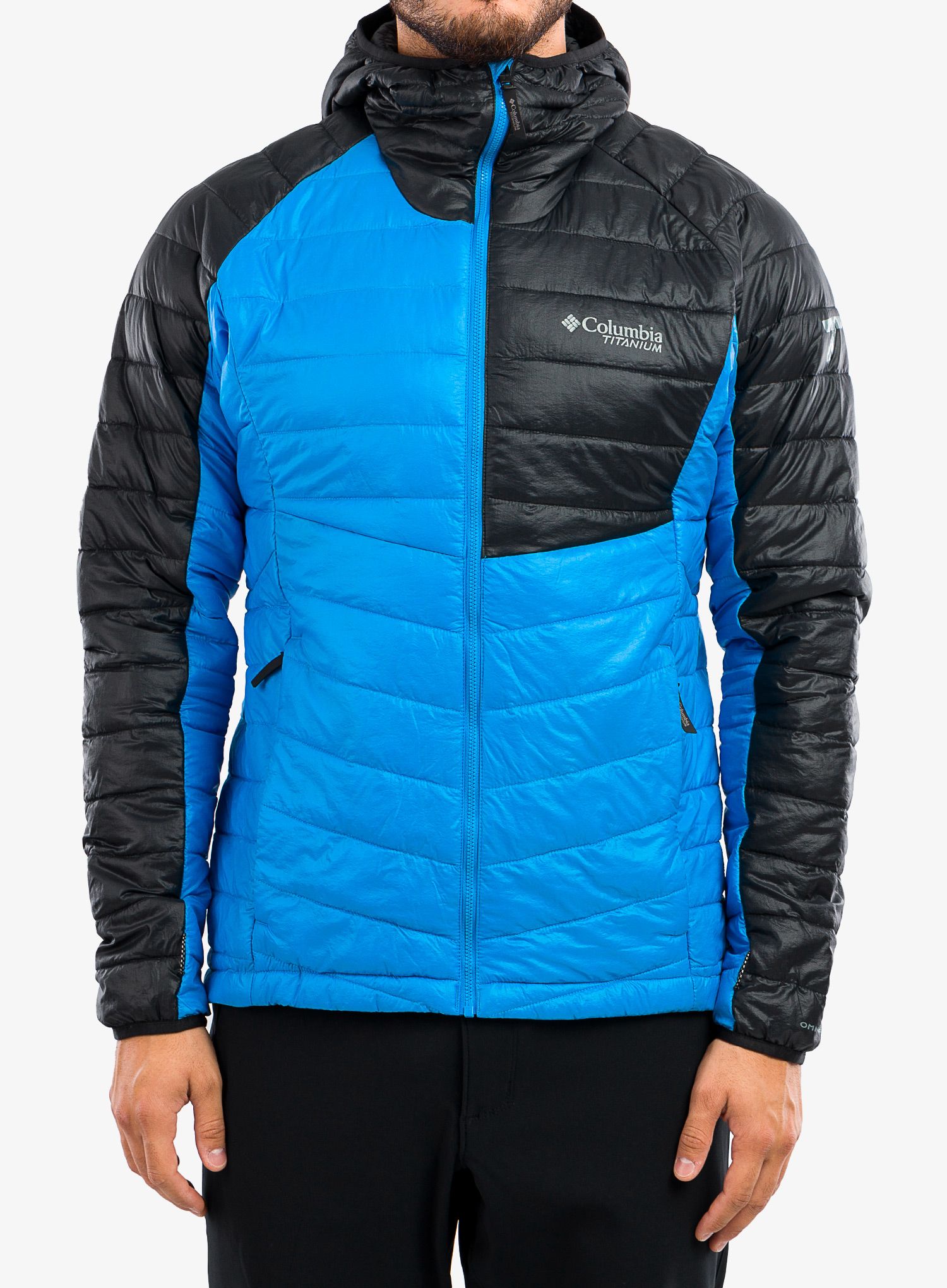 Куртка зимова Columbia Platinum Peak Hooded Jacket - compass blue/black