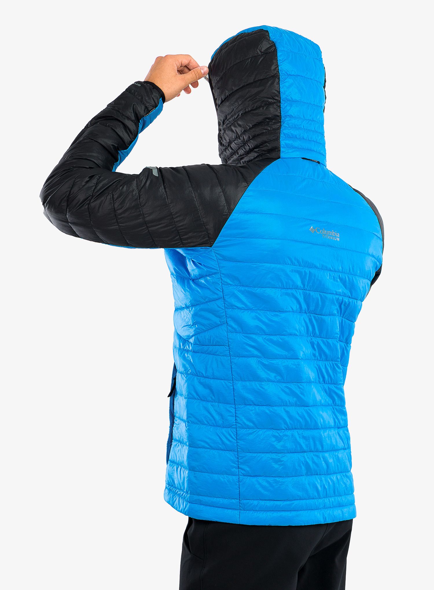 Куртка зимова Columbia Platinum Peak Hooded Jacket - compass blue/black
