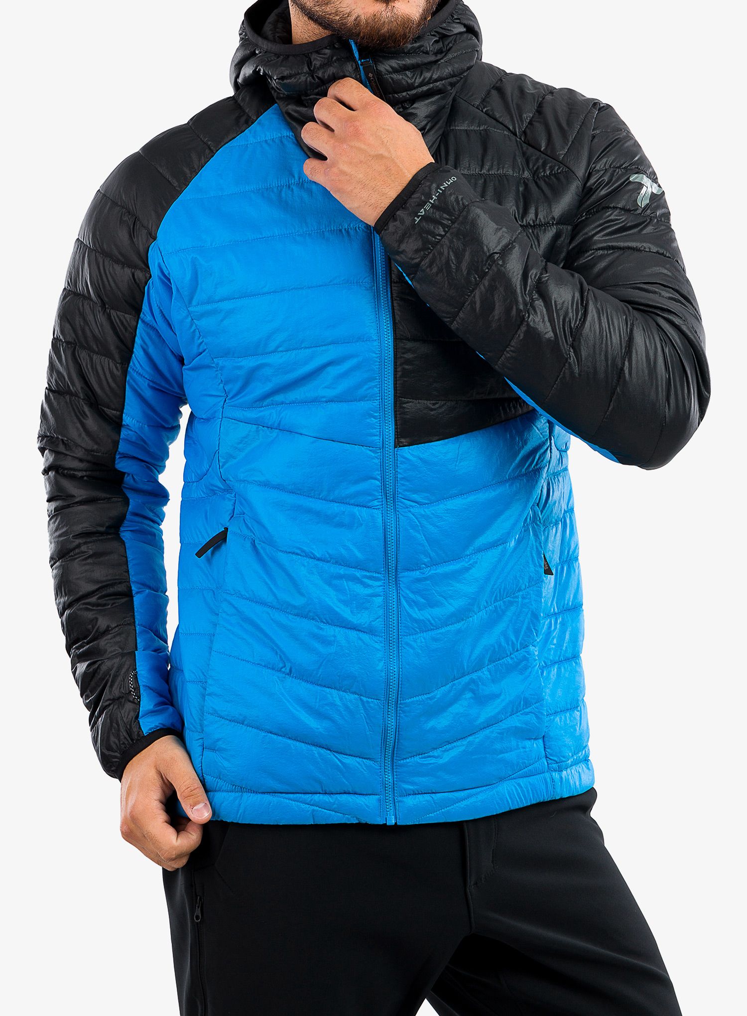Куртка зимова Columbia Platinum Peak Hooded Jacket - compass blue/black