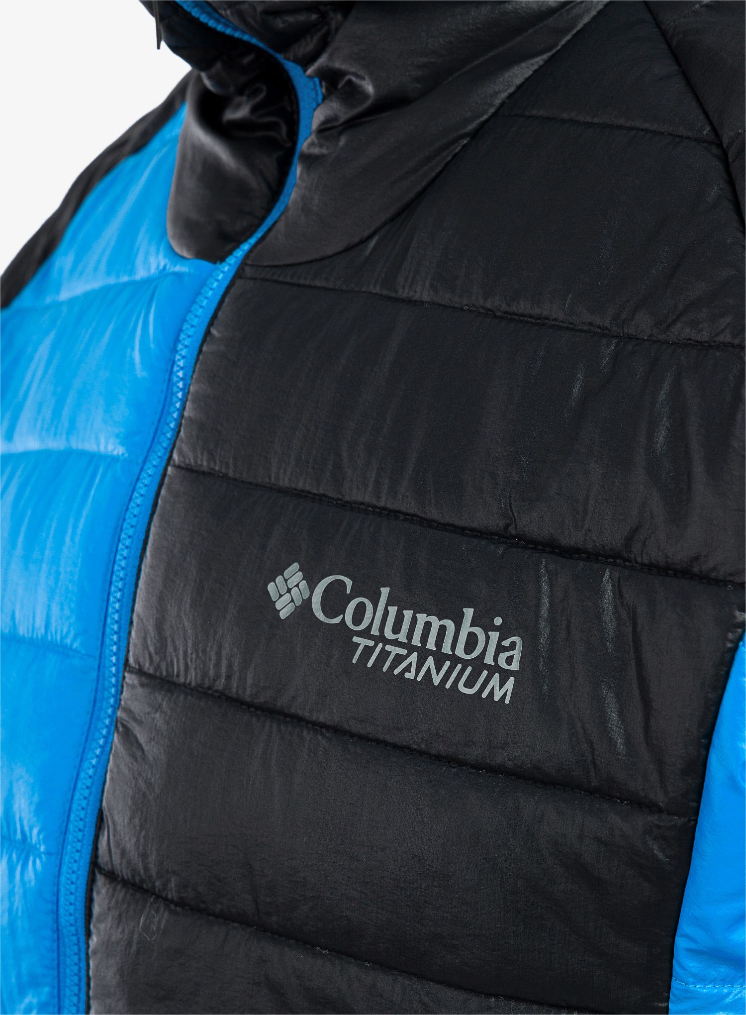 Куртка зимова Columbia Platinum Peak Hooded Jacket - compass blue/black