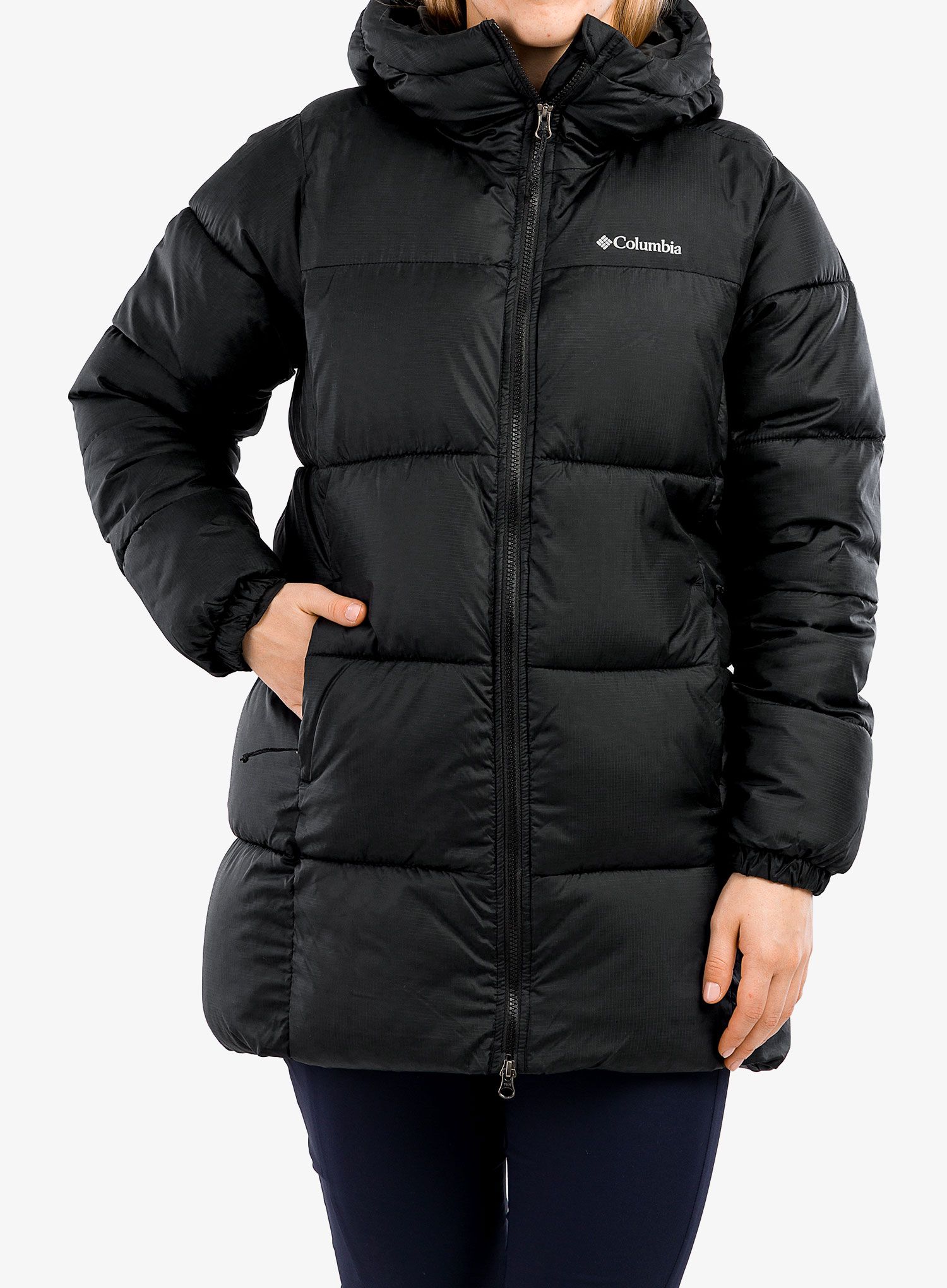 Плащ жіночий Columbia Puffect Mid Hooded Jacket - black
