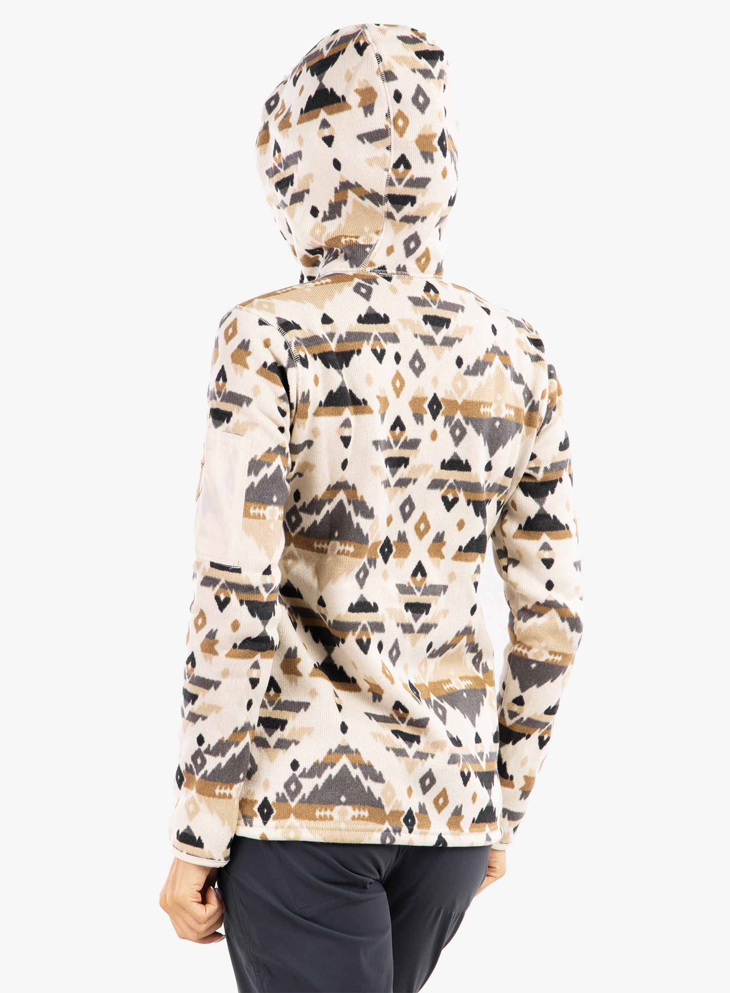 Кофта жіноча Columbia Sweater Weather Hooded Pullover - chalk rocky mt print