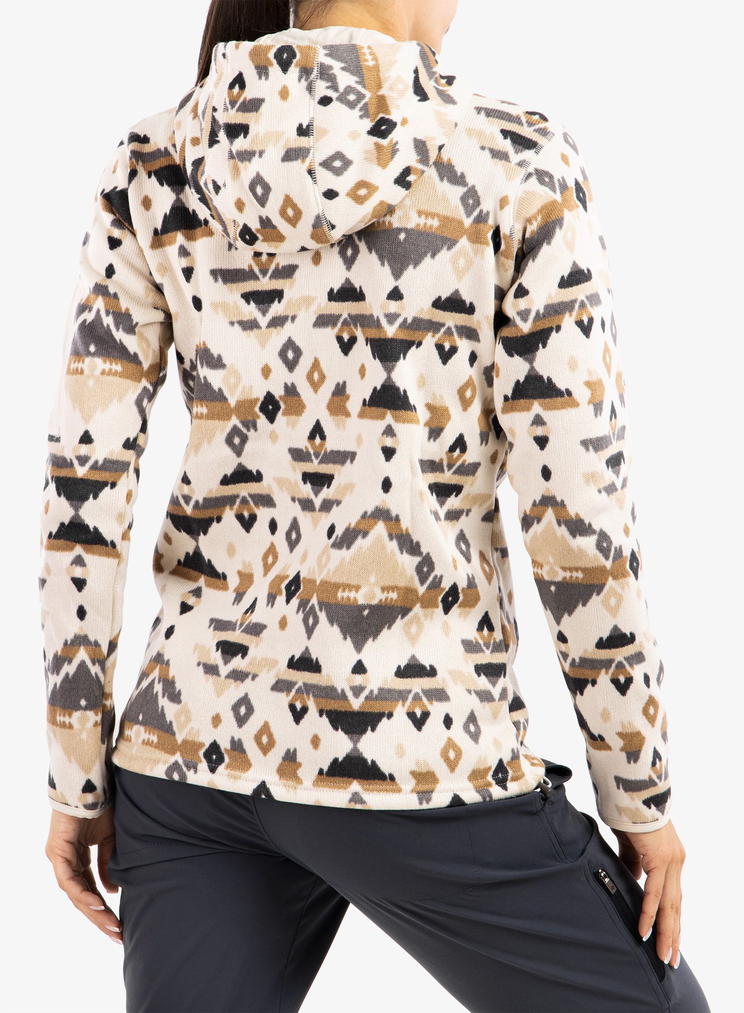 Кофта жіноча Columbia Sweater Weather Hooded Pullover - chalk rocky mt print