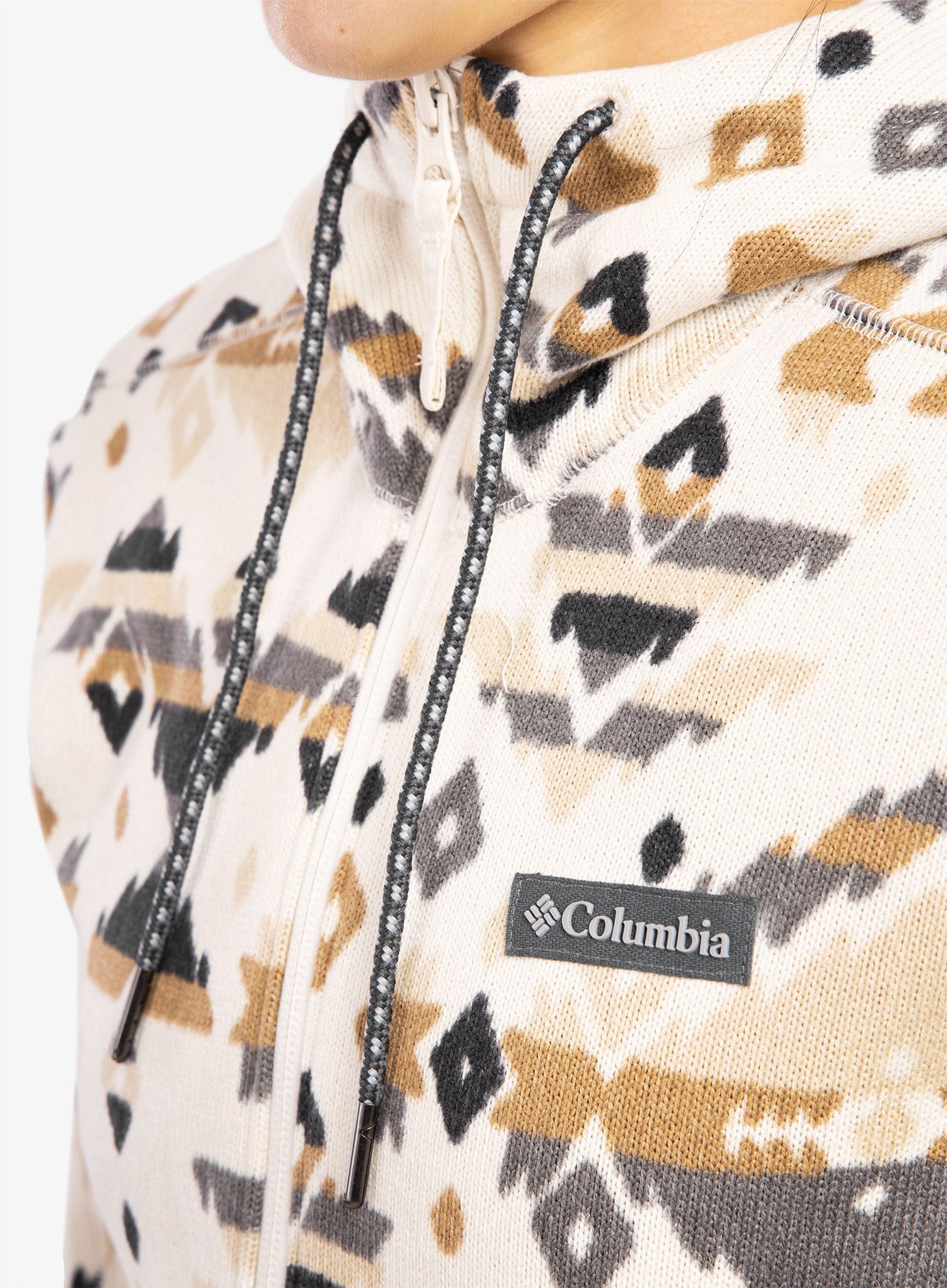 Кофта жіноча Columbia Sweater Weather Hooded Pullover - chalk rocky mt print